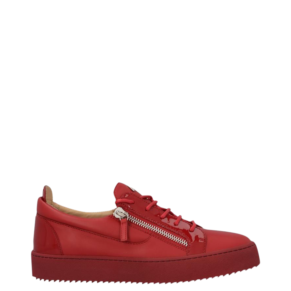 Giuseppe Zanotti Red Frankie Low Top Sneakers Size EU 42