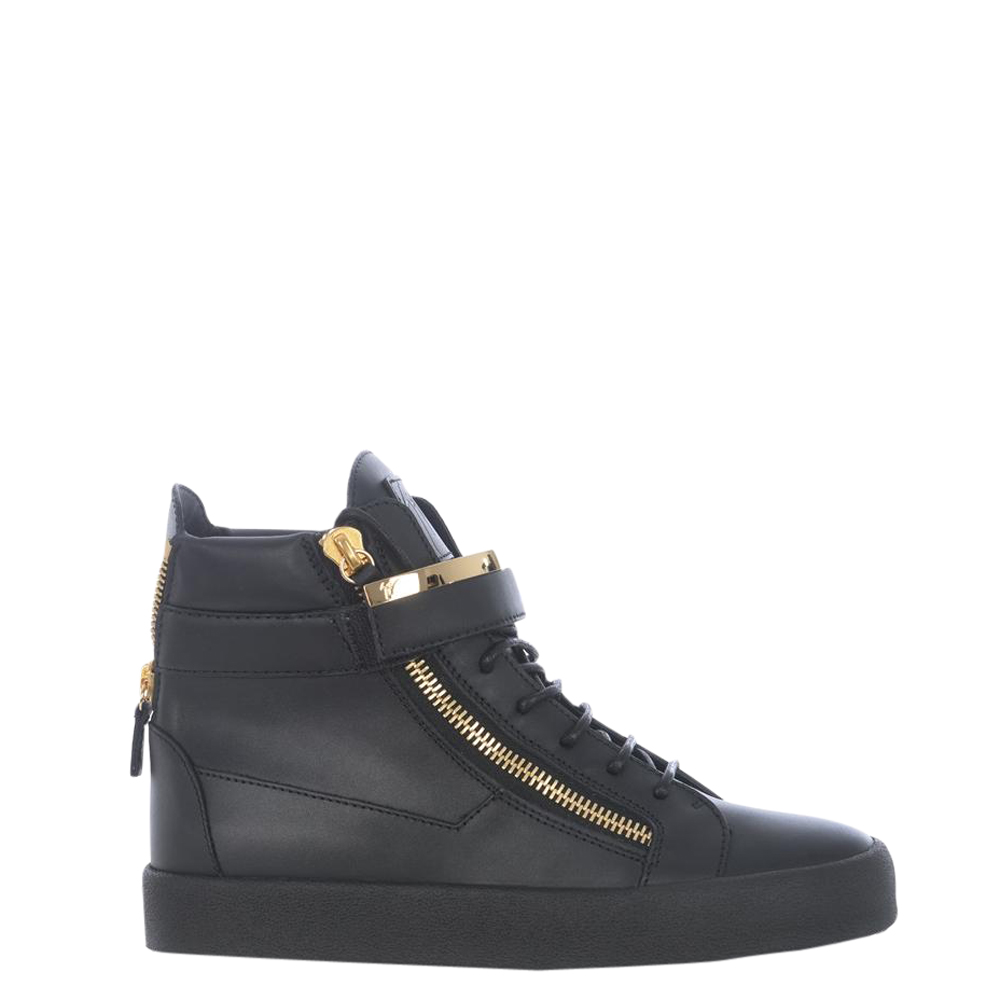 Giuseppe Zanotti Black Coby High Top Sneakers Size EU 44