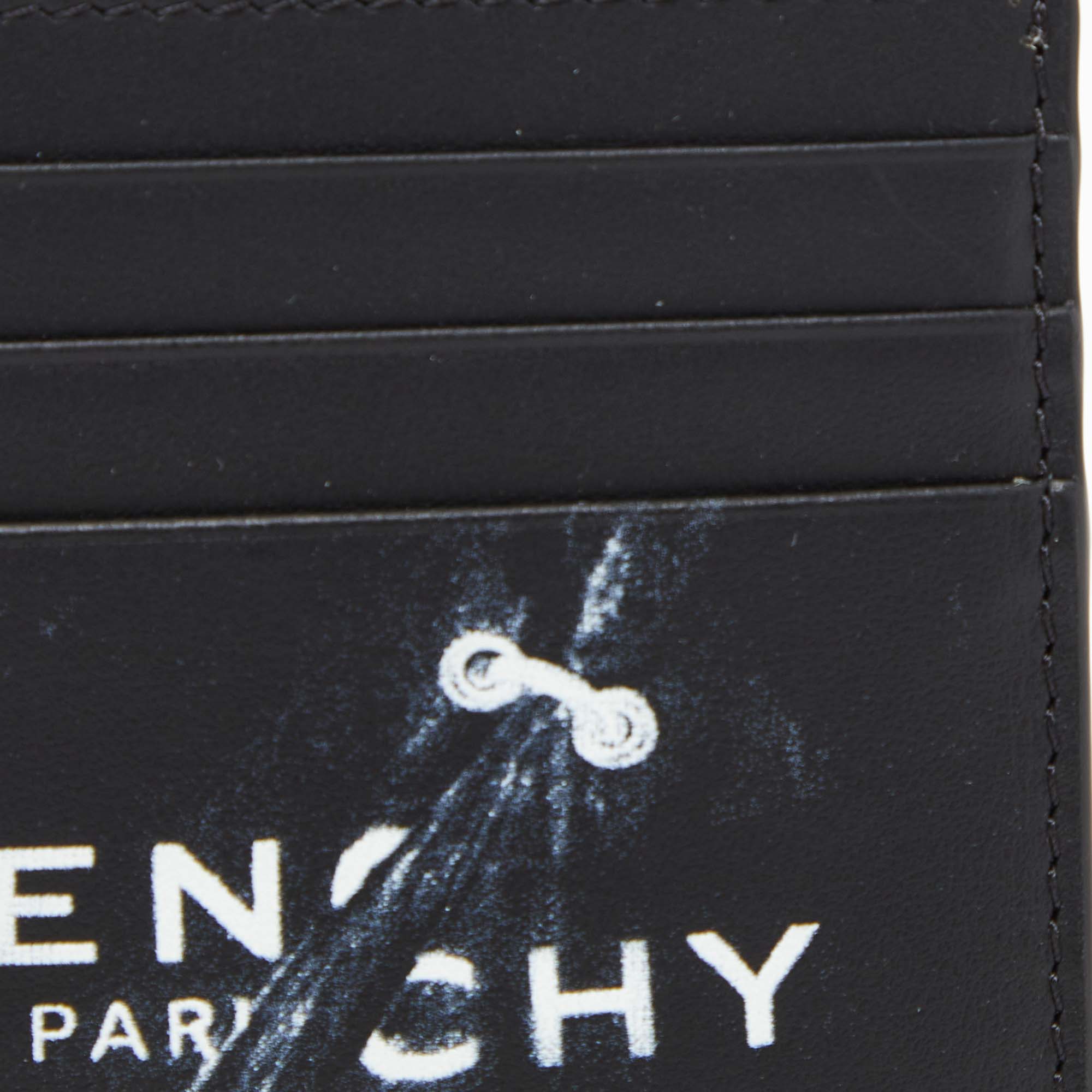 Givenchy Black Leather Logo Card Holder