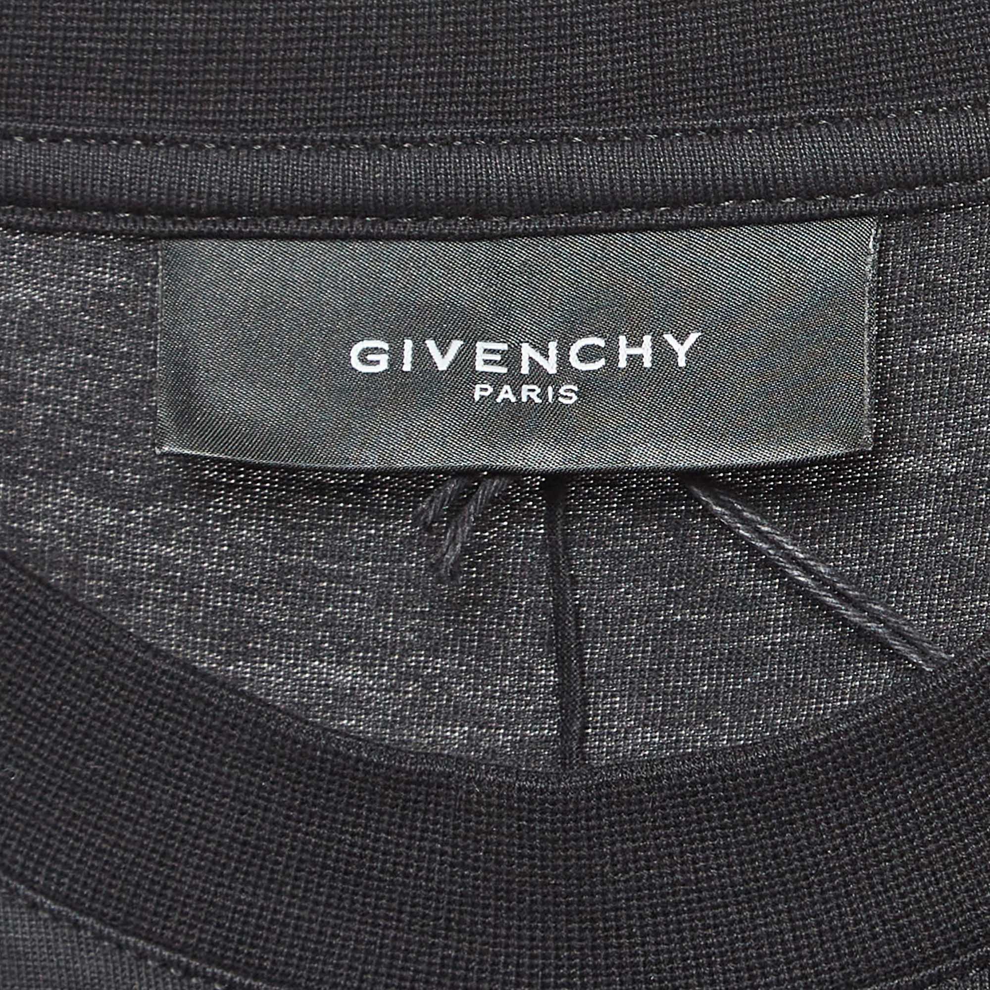 Givenchy Black Stars Shield Print Cotton T-Shirt XS