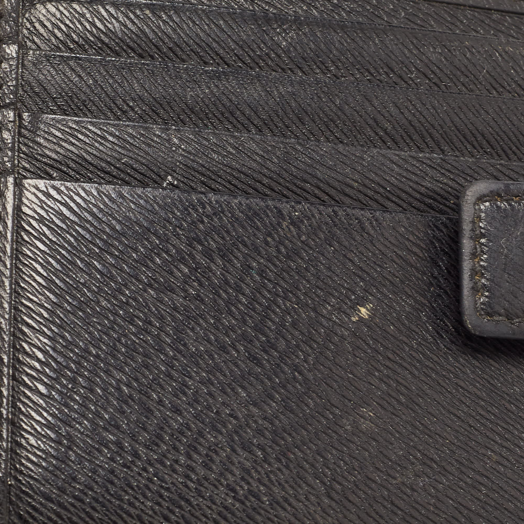 Givenchy Black Leather Bifold Flap Wallet