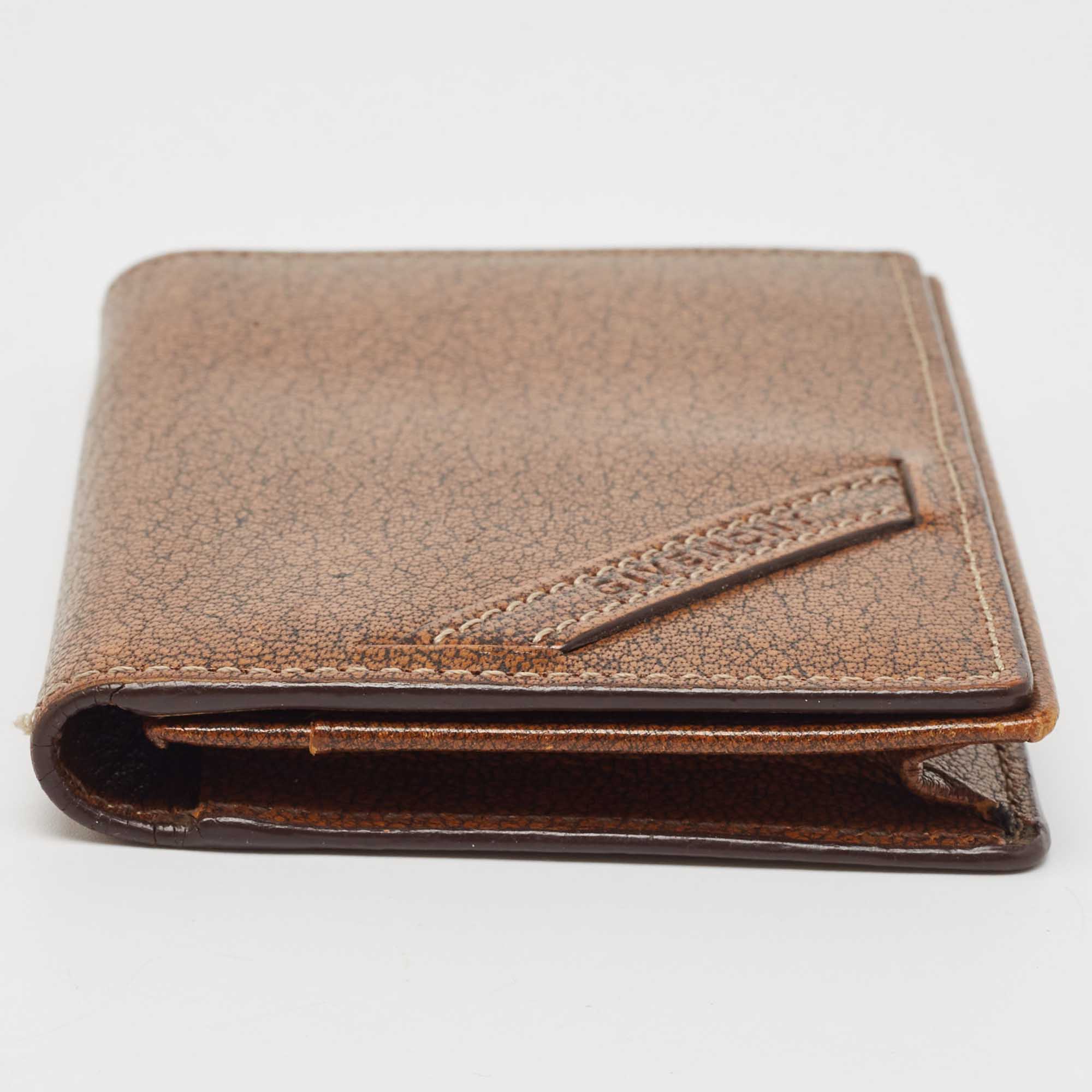 Givenchy Tan Leather Bifold Wallet