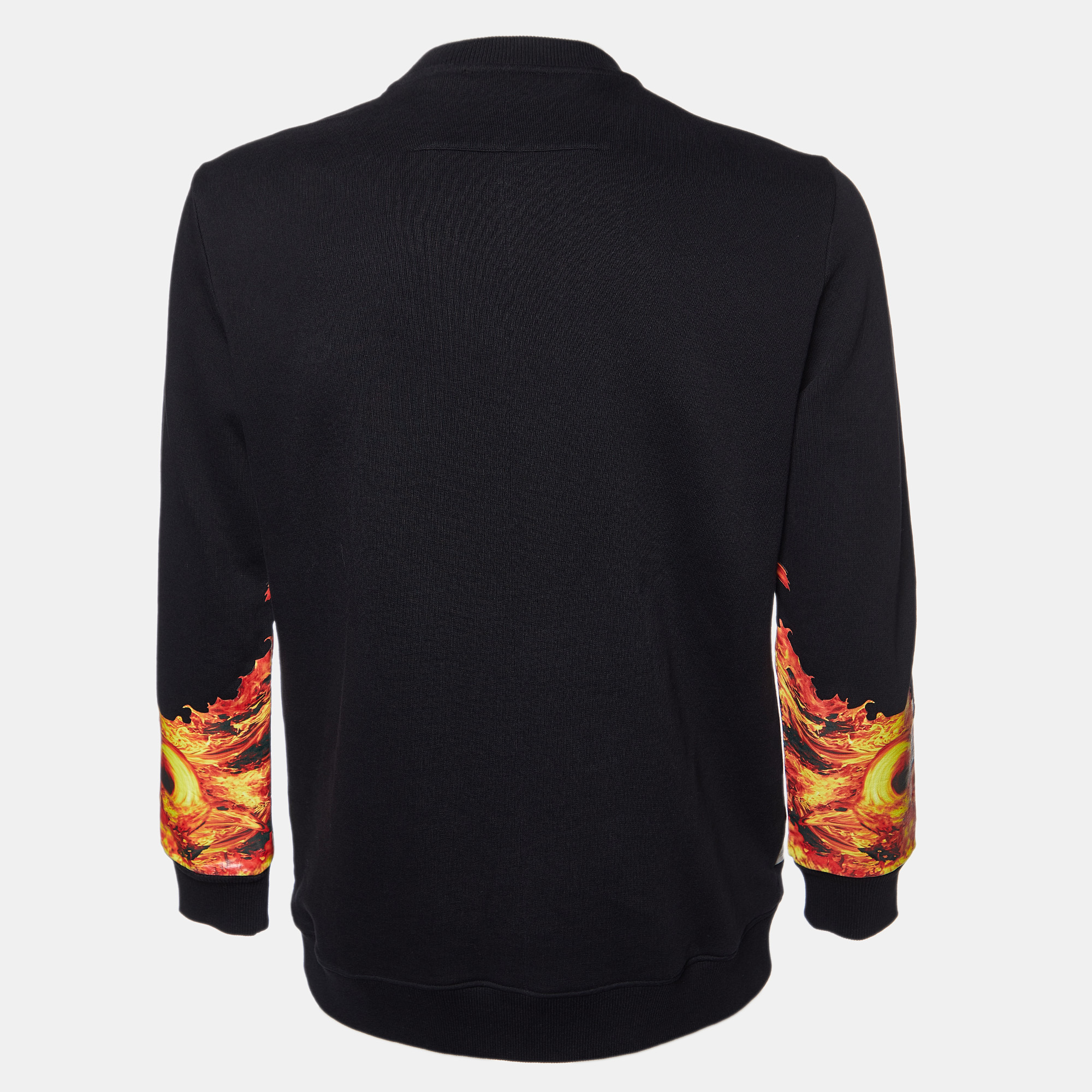 Givenchy Black Printed Cotton Sweatshirt S