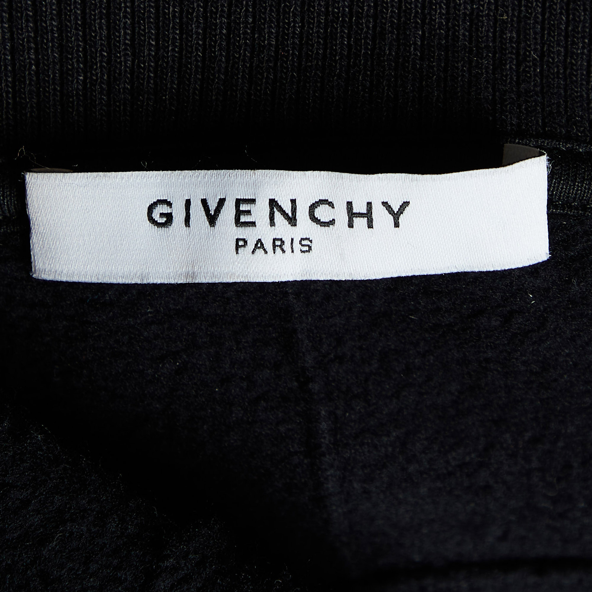 Givenchy Black Printed Cotton Sweatshirt S