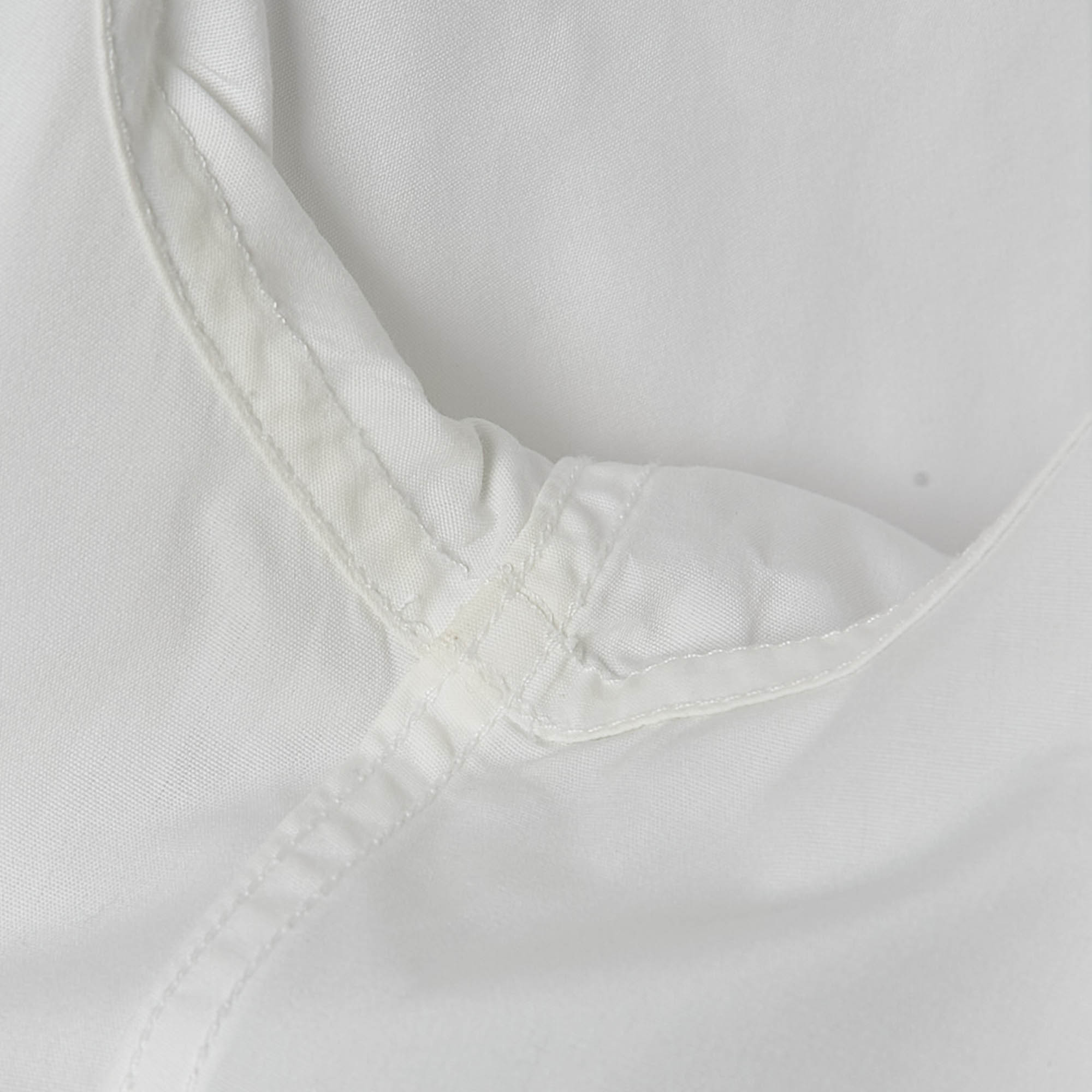 Givenchy White Cotton Collar Detail Shirt XL