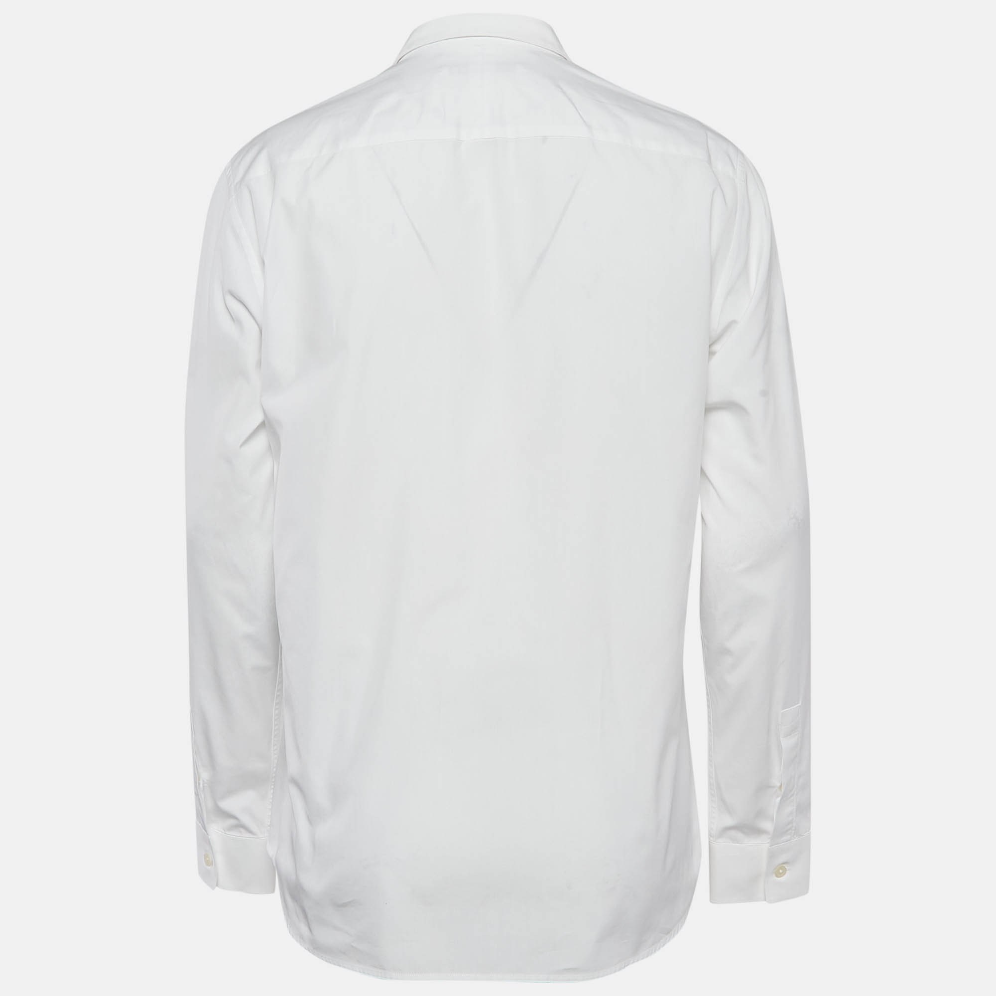 Givenchy White Cotton Collar Detail Shirt XL