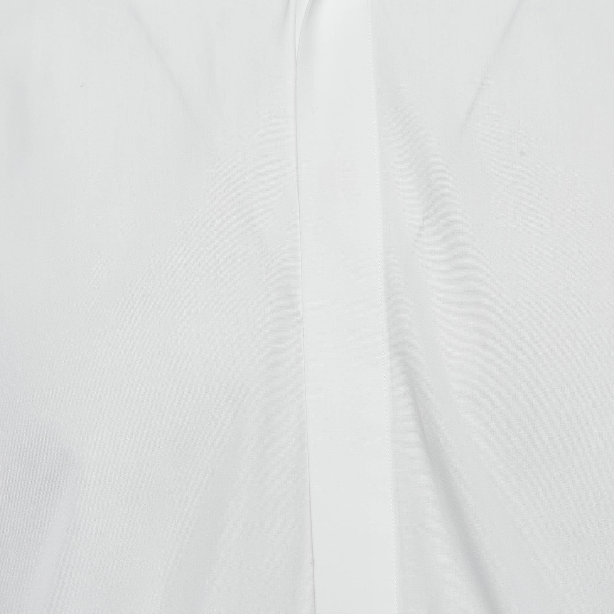 Givenchy White Cotton Collar Detail Shirt XL