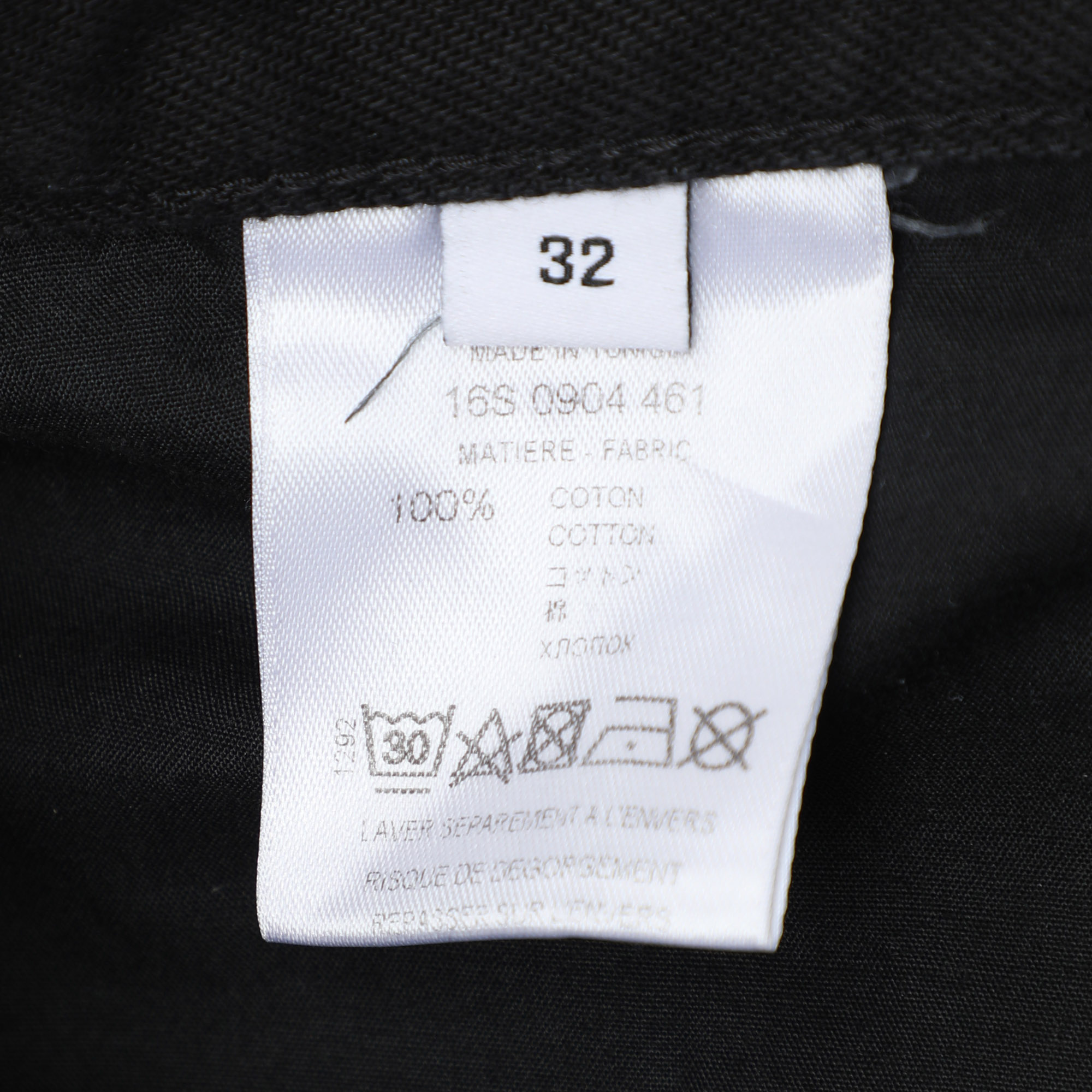 Givenchy Black Cotton Straight Leg Jeans L