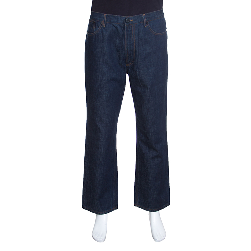 Image of Givenchy Indigo Denim Straight Fit Jeans XL