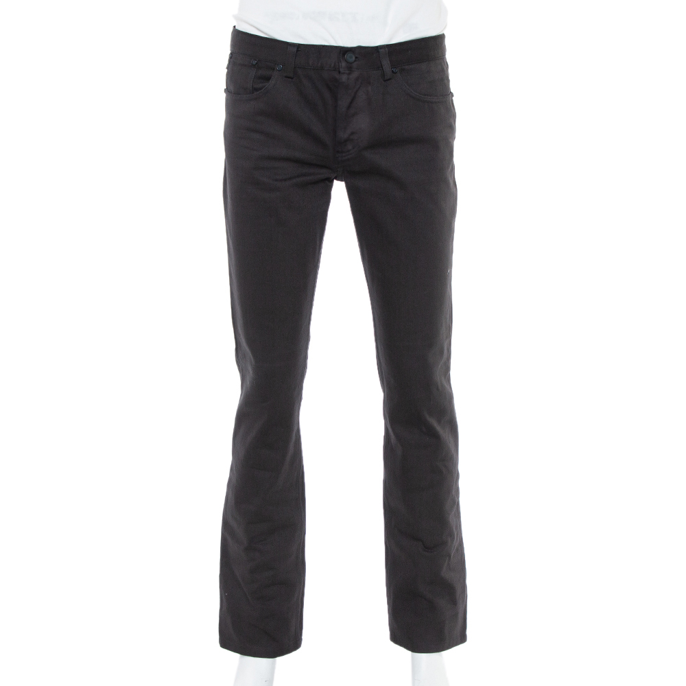 Image of Givenchy Black Denim Straight Leg Jeans M