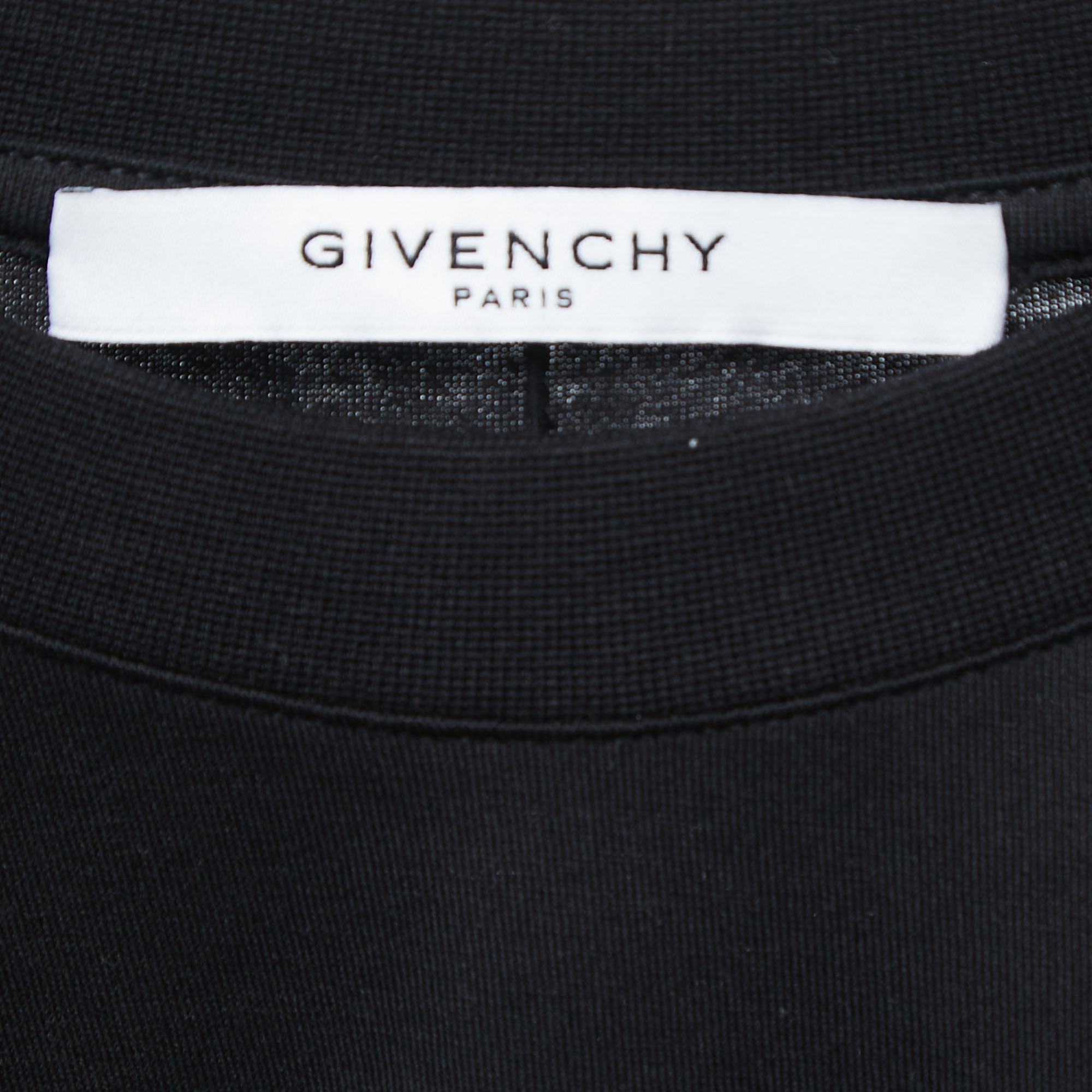 Givenchy Black Cotton Shark Printed T-Shirt S