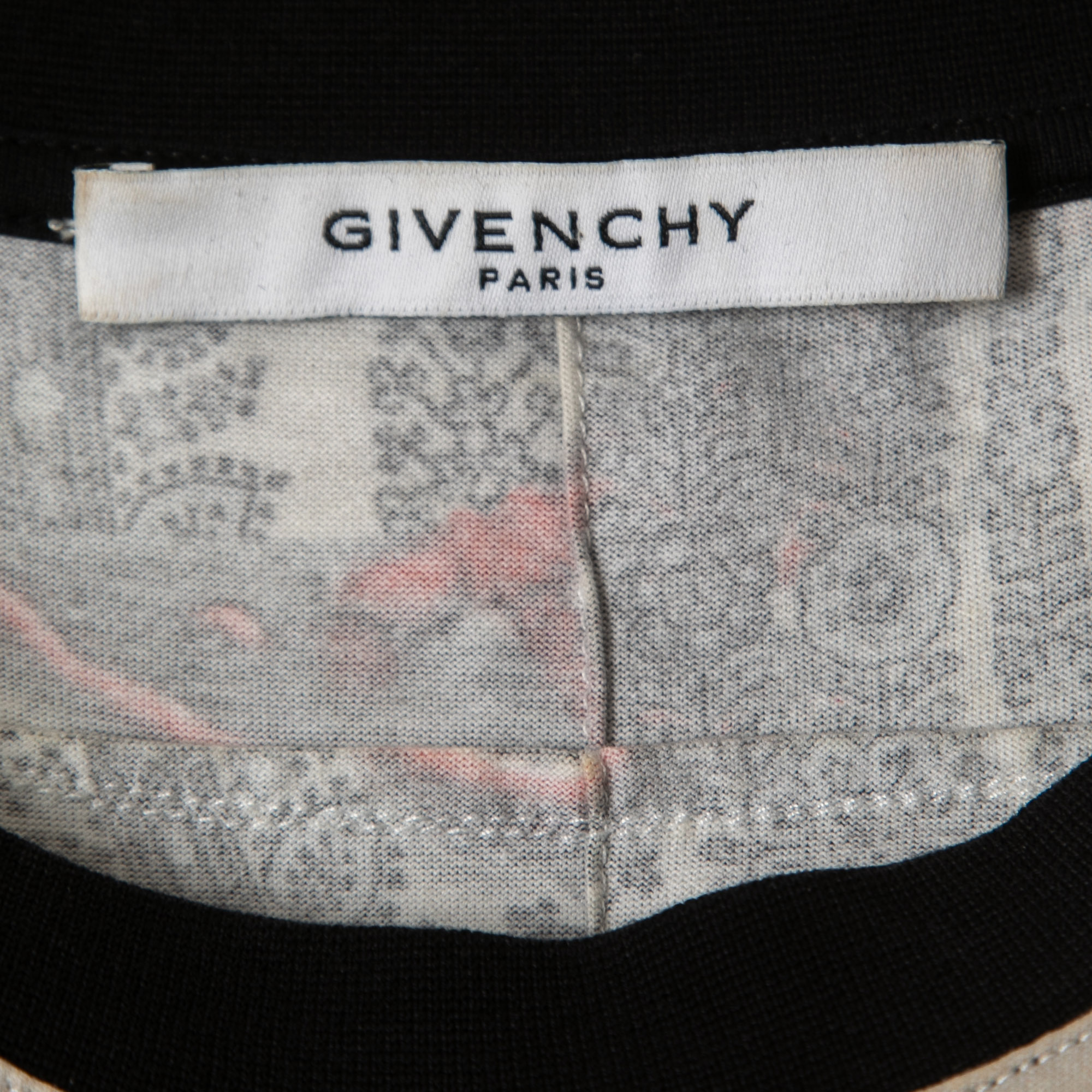 Givenchy Multicolor Paisley Print Cotton Crew Neck Half Sleeve T-Shirt L