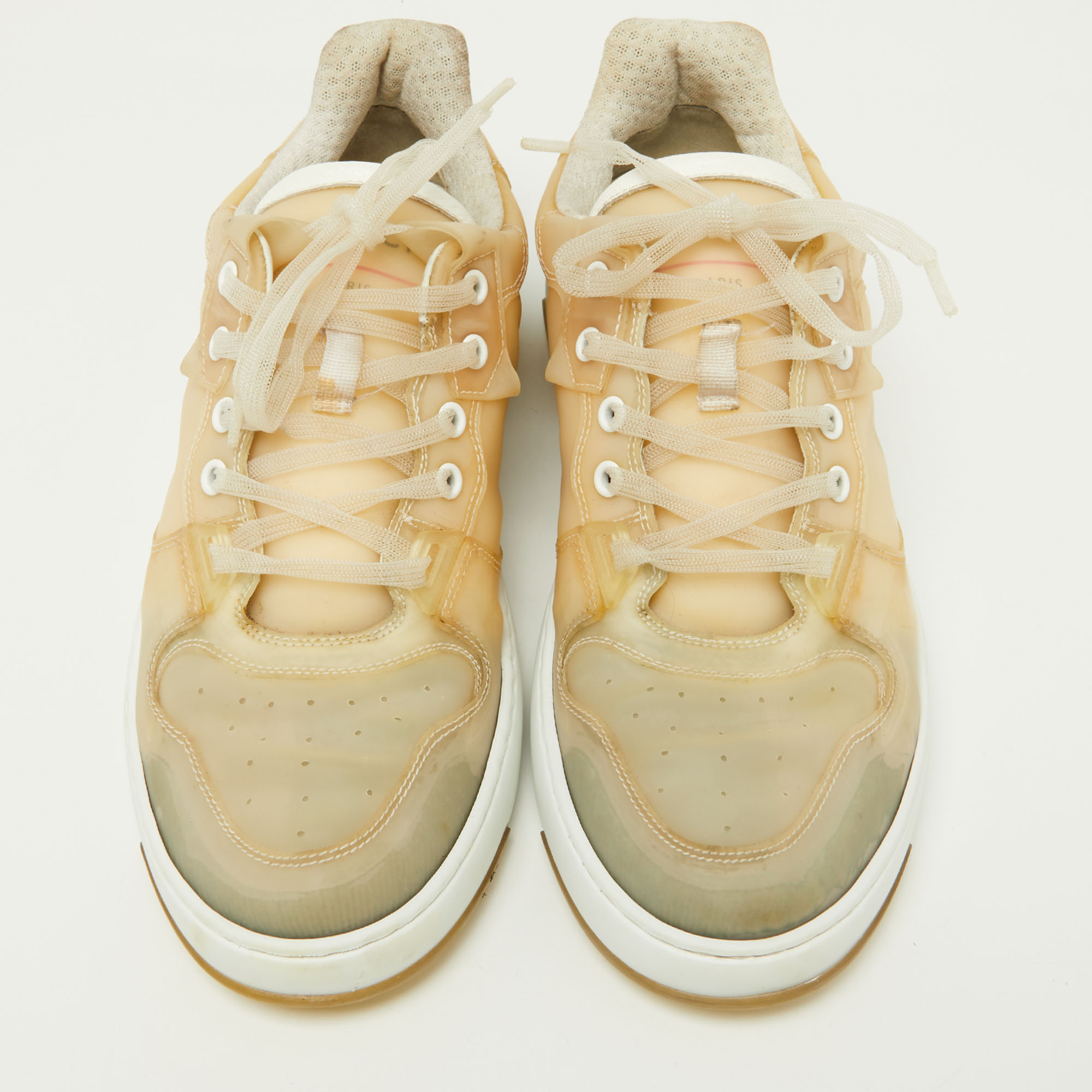 Givenchy Beige PVC Low Top Sneakers Size 42