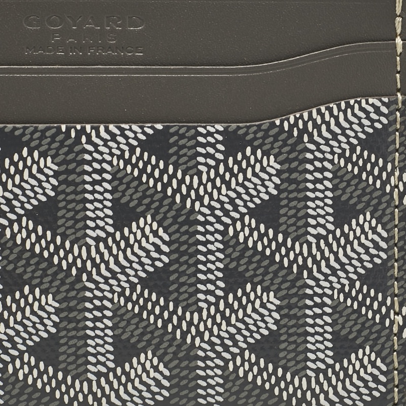 Goyard Grey Goyardine Coated Canvas And Leather Saint Sulpice Card Holder