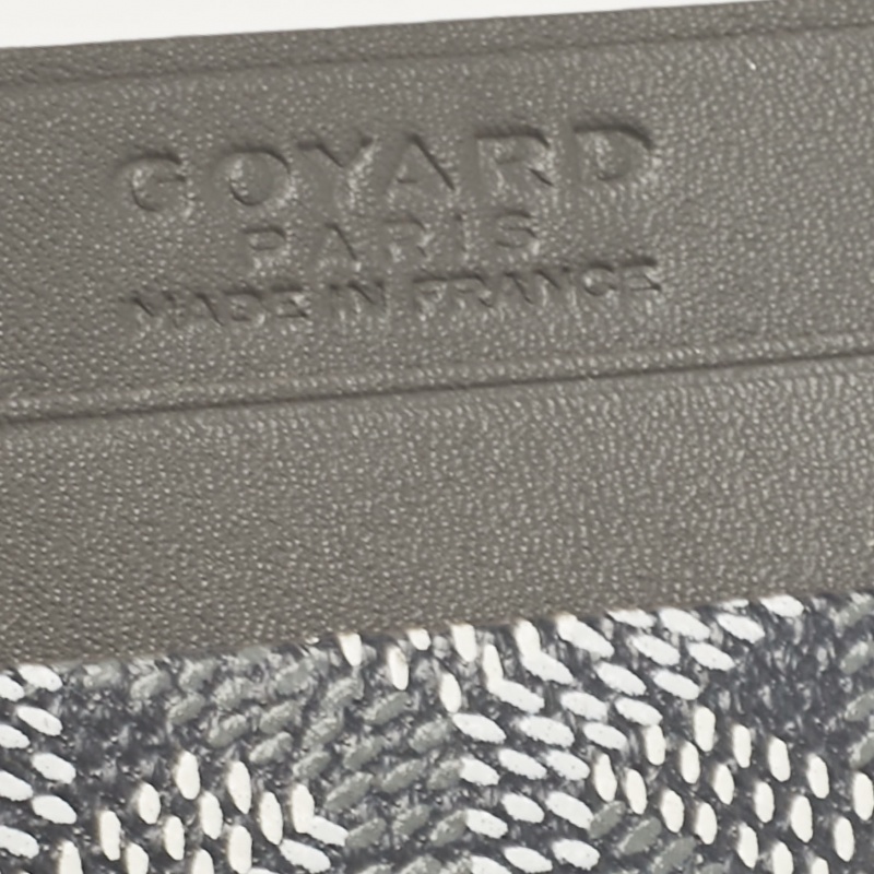 Goyard Grey Goyardine Coated Canvas And Leather Saint Sulpice Card Holder