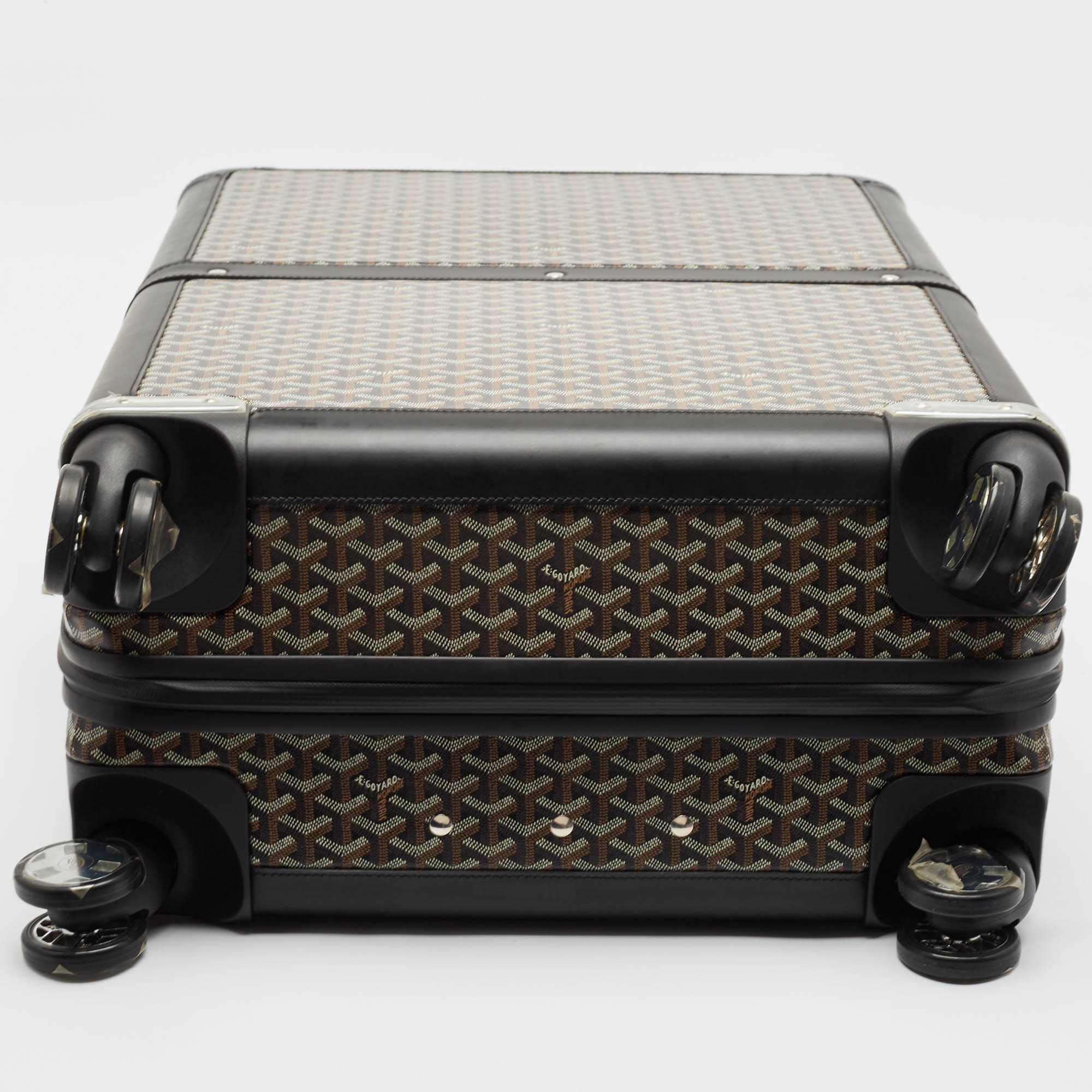 Goyard Black Goyardine Coated Canvas Satolas GM Rolling Suitcase