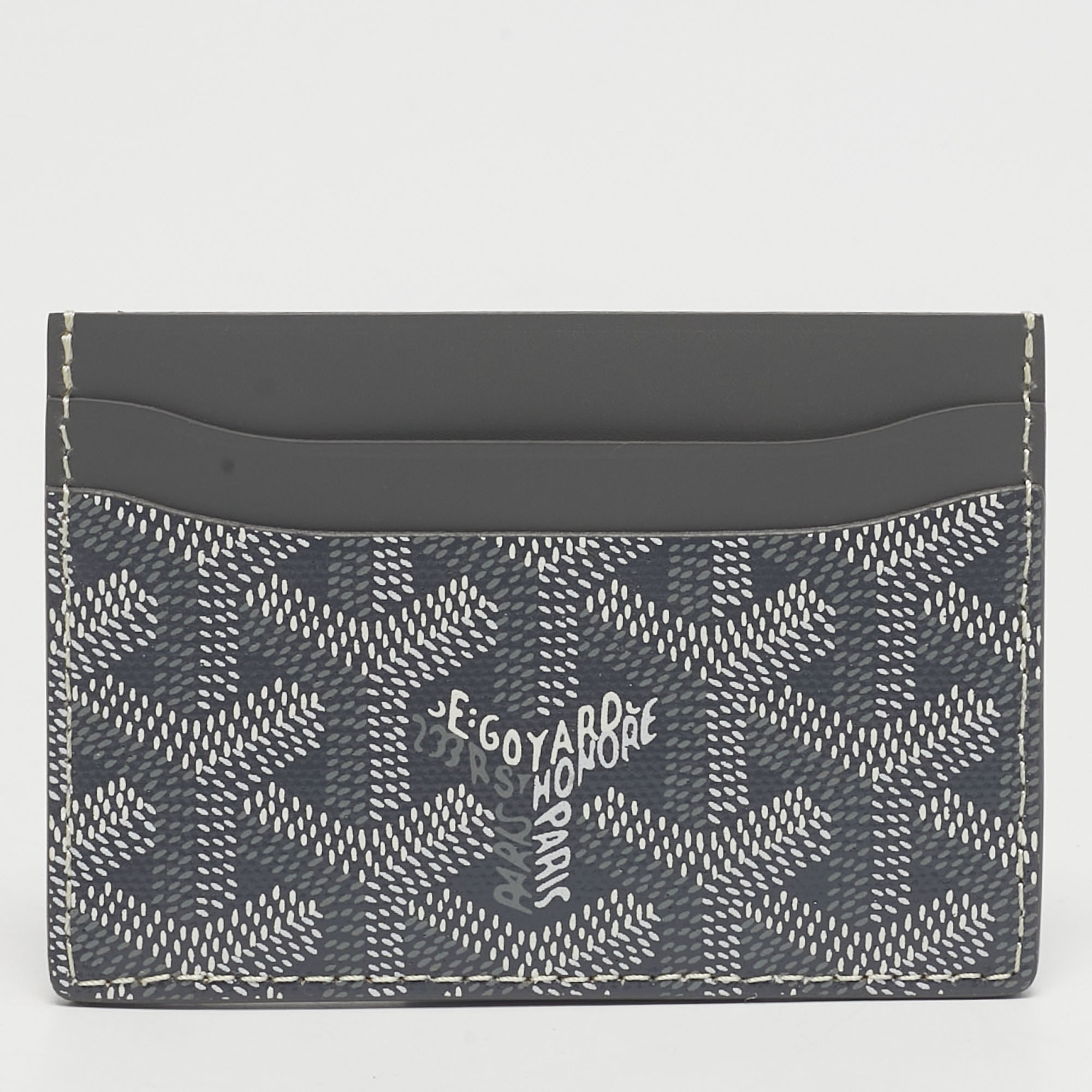 Goyard Grey Goyardine Coated Canvas and Leather Saint Sulpice Card Holder
Goyard Grey Goyardine Coated Canvas and Leather Saint Sulpice Card Holder
