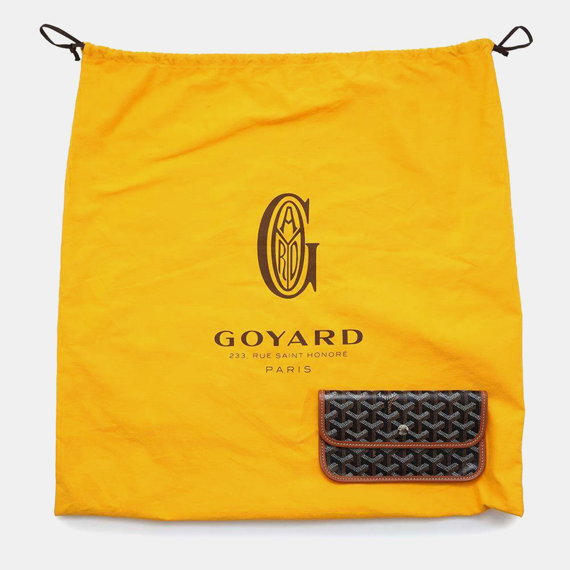 Goyard Black/Brown Pvc Leather Saint Louis Size Pm Bag