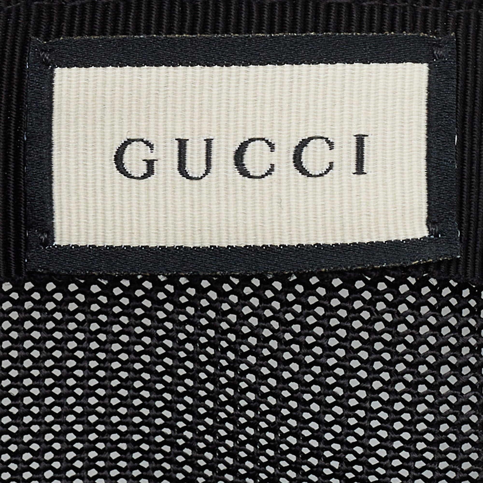 Gucci Black GG Nylon & Mesh Baseball Cap XL