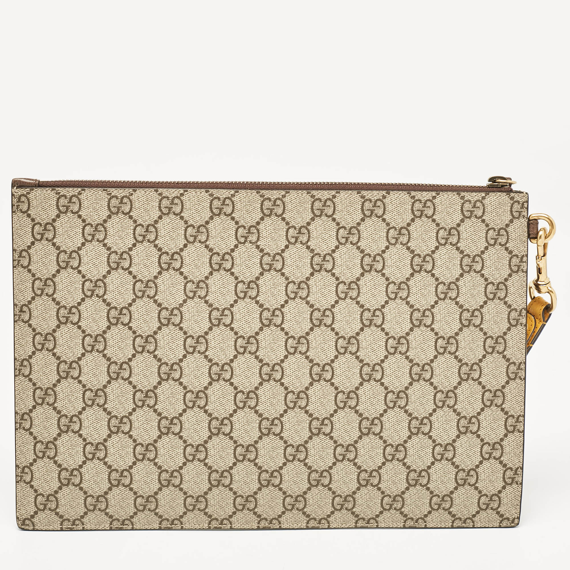 Gucci Beige/Ebony GG Supreme Canvas Neo Vintage Pouch