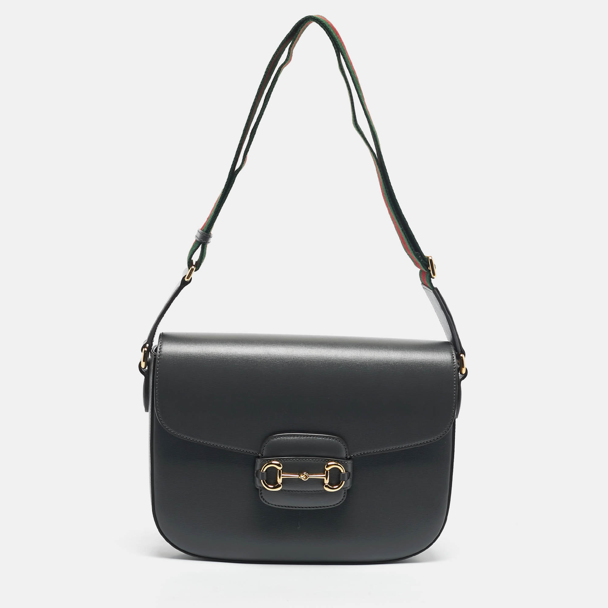 Gucci Grey Leather Horsebit 1955 Shoulder Bag 
Gucci Grey Leather Horsebit 1955 Shoulder Bag