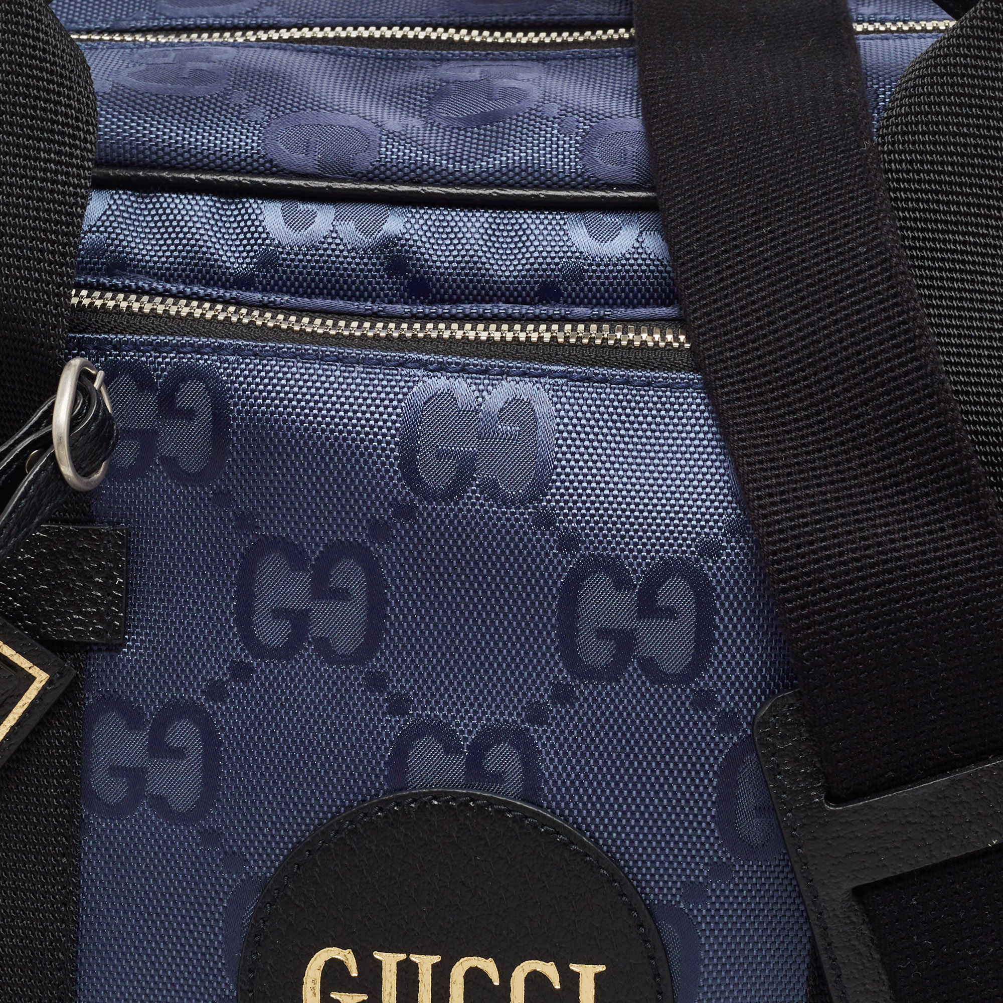Gucci Blue GG Nylon Off The Grid Briefcase