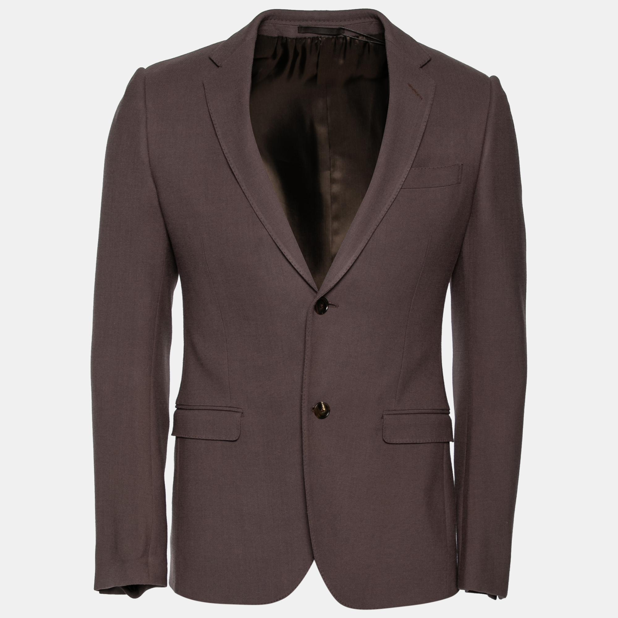 Gucci Brown Wool Single Breasted Blazer S