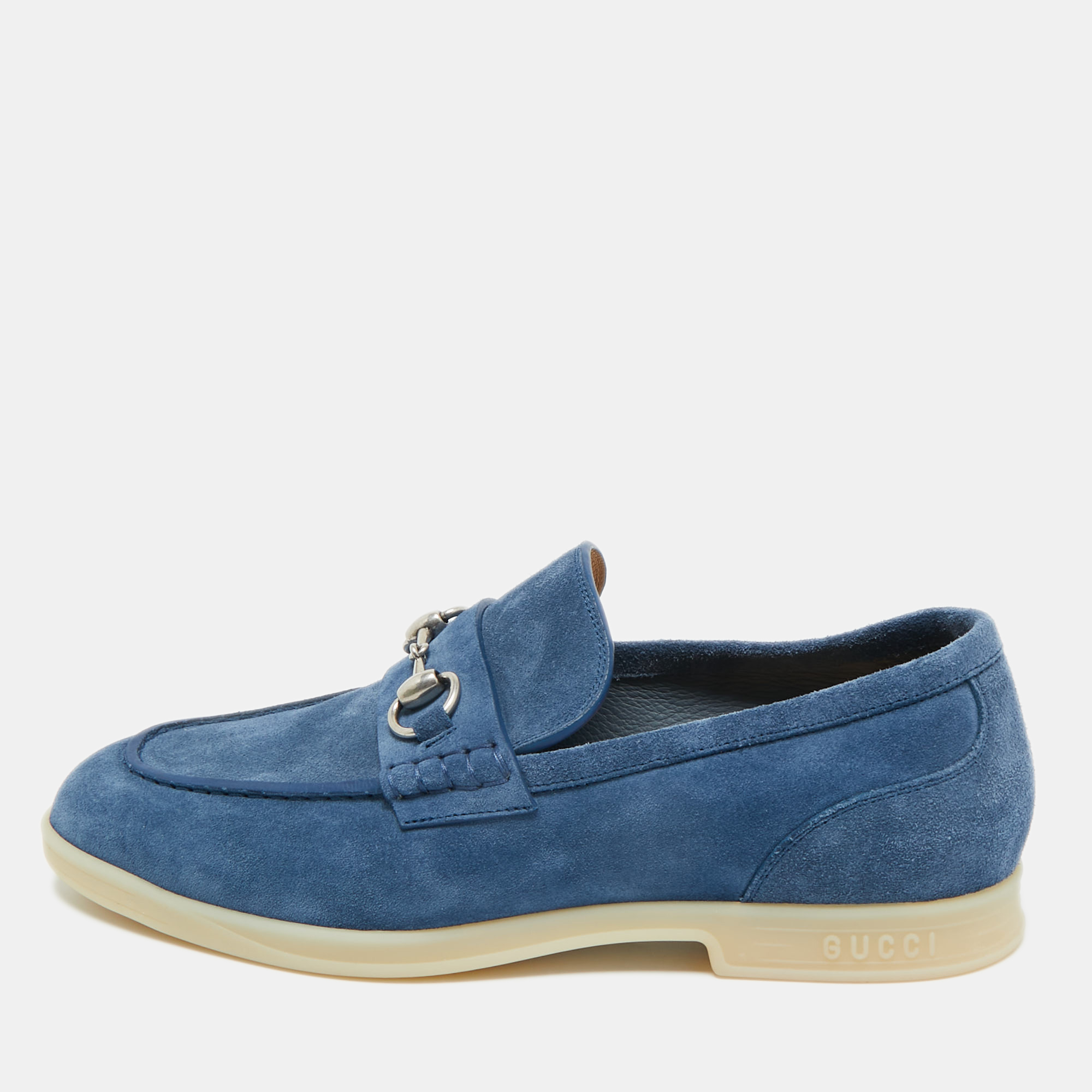Gucci Blue Suede Horsebit Slip On Loafers Size 42.5 
Gucci Blue Suede Horsebit Slip On Loafers Size 42.5