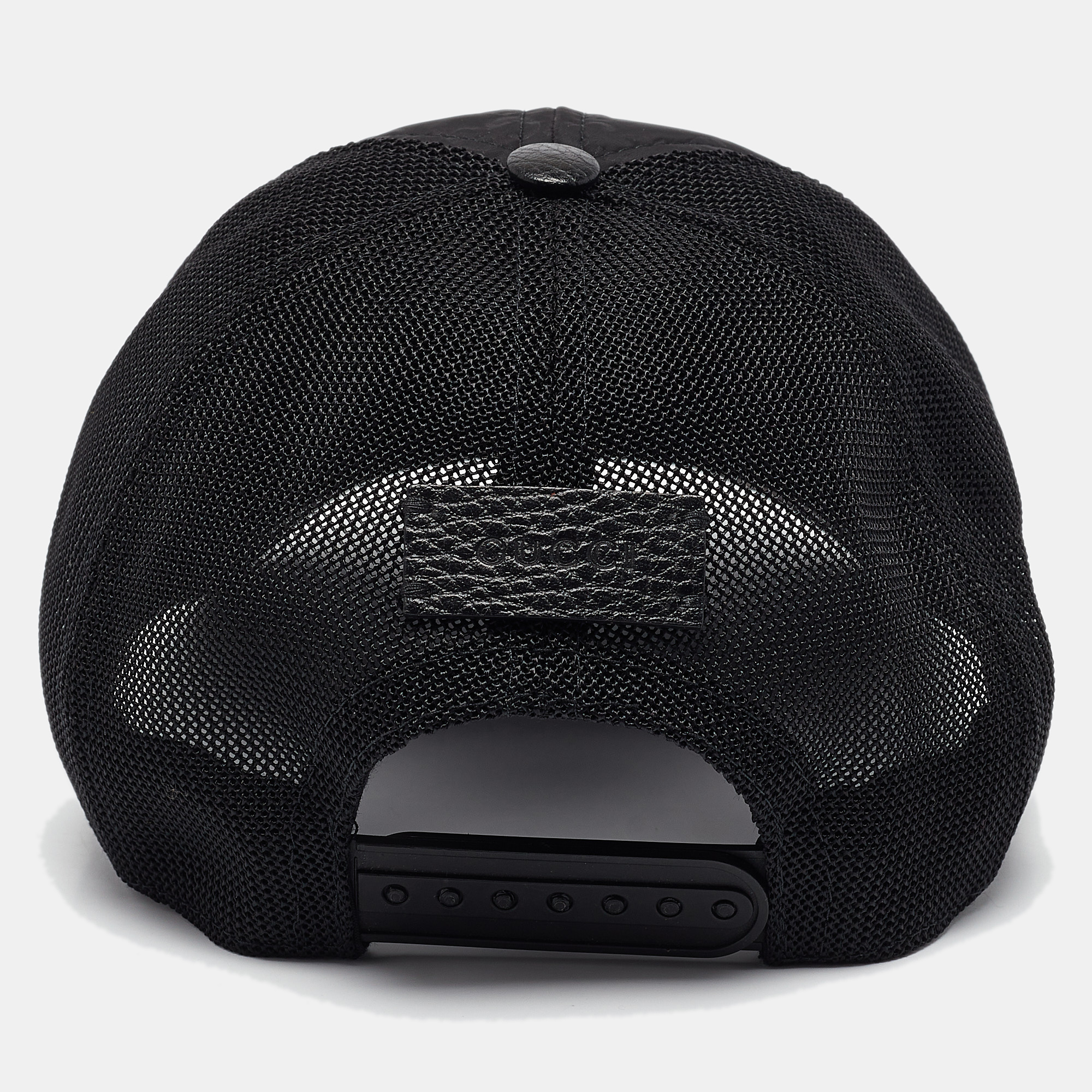 Gucci Black GG Nylon And Mesh Baseball Cap M