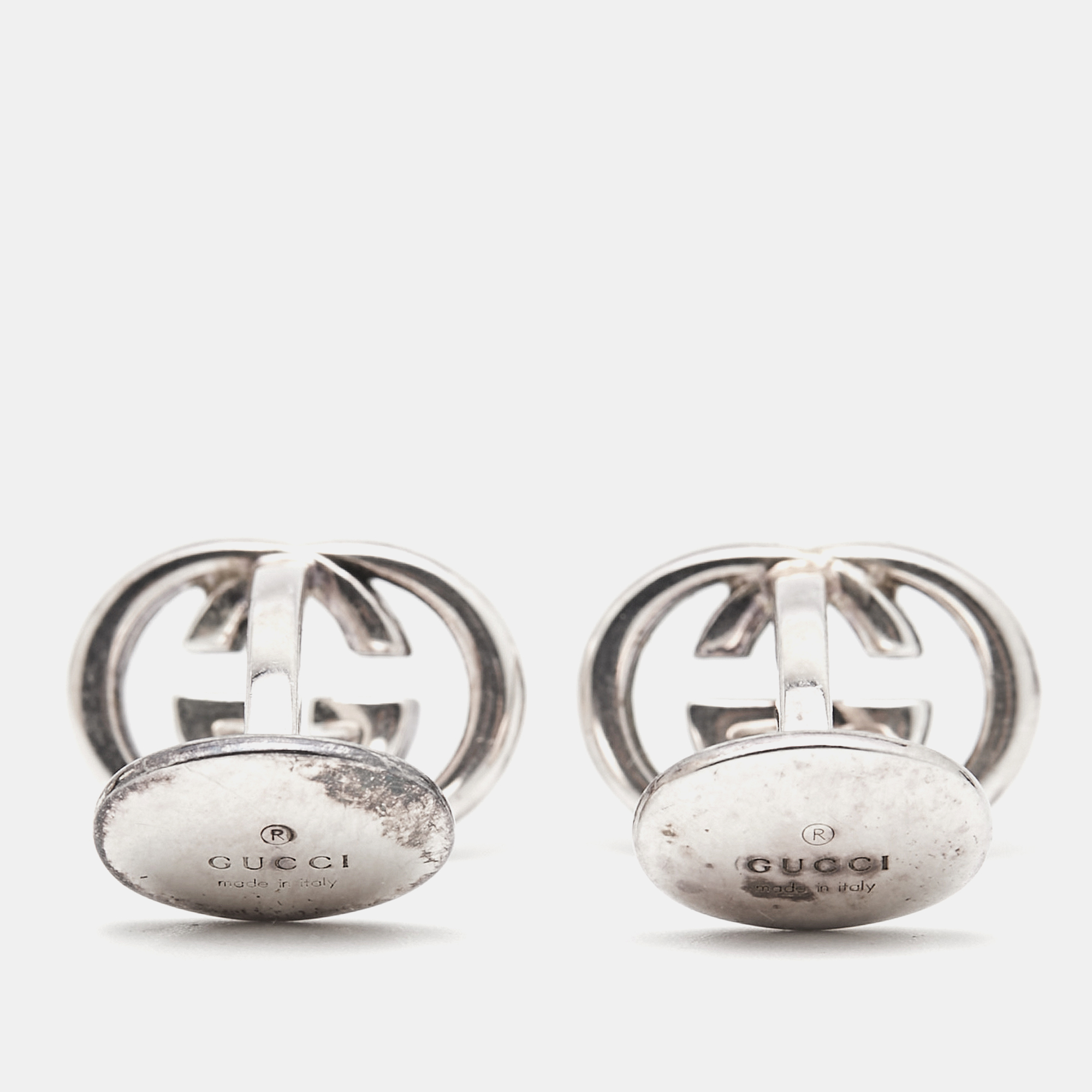 Gucci GG Sterling Silver Cufflinks