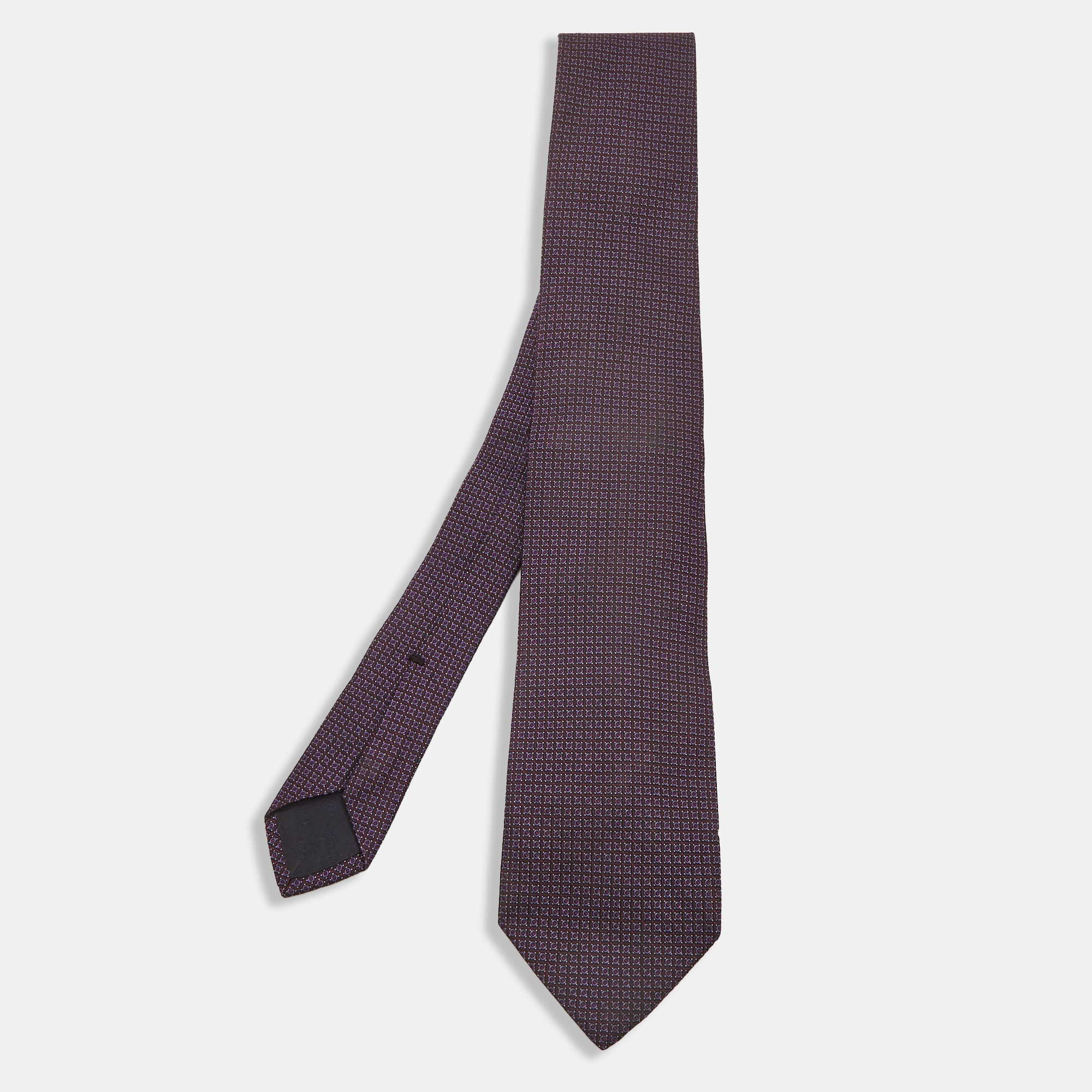 Gucci purple jacquard silk tie