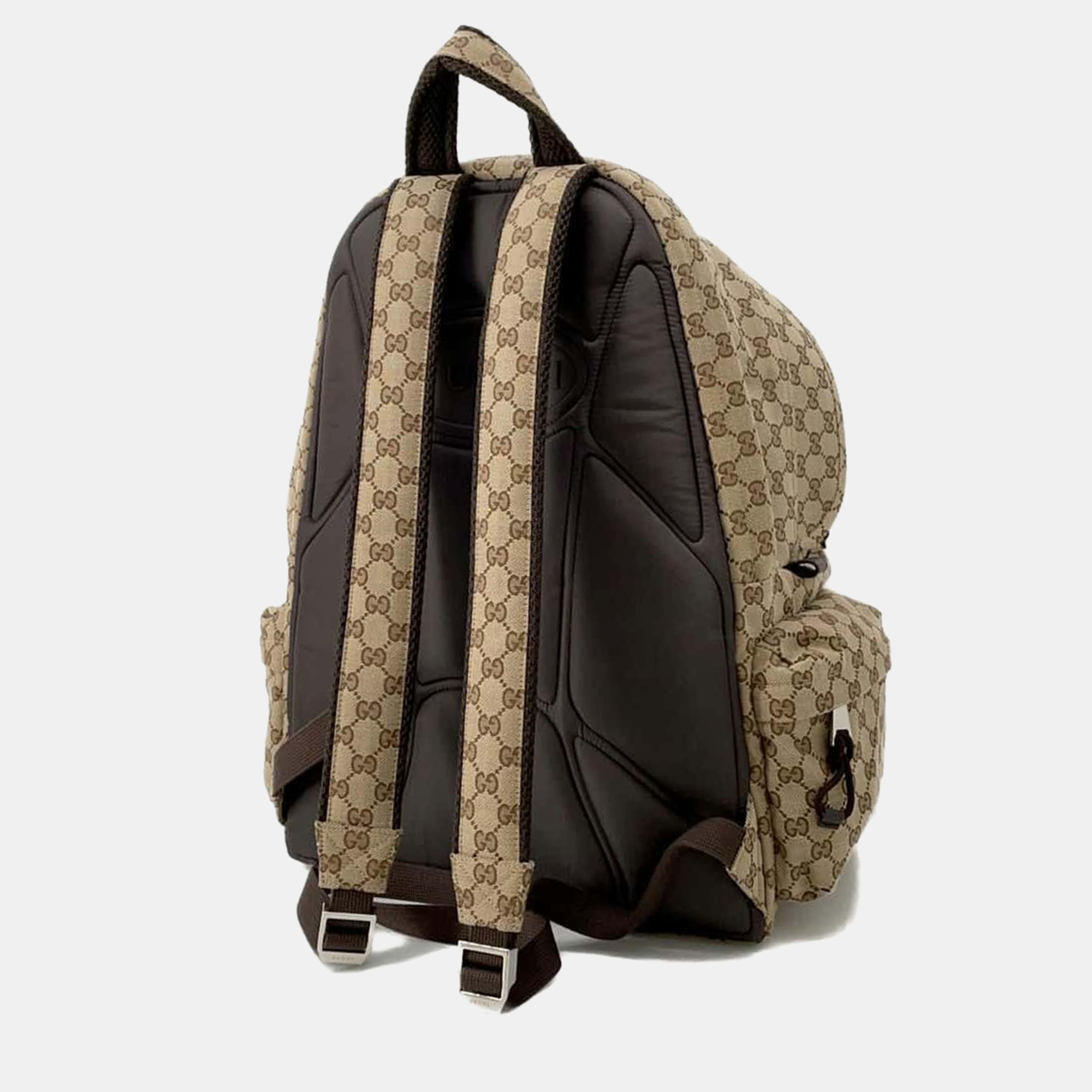 Gucci Beige Canvas GG Backpack