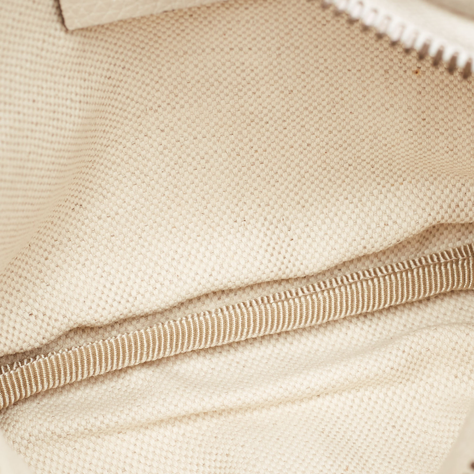 Gucci White Leather Logo Web Belt Bag