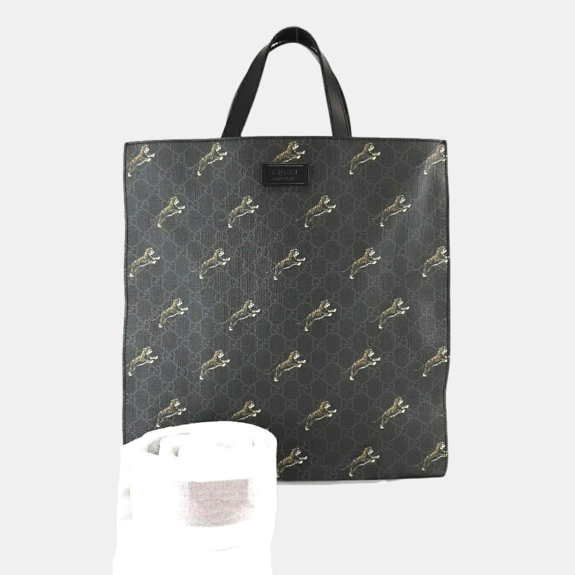 Gucci Soft GG Supreme Tote And Shoulder Bag (495559)