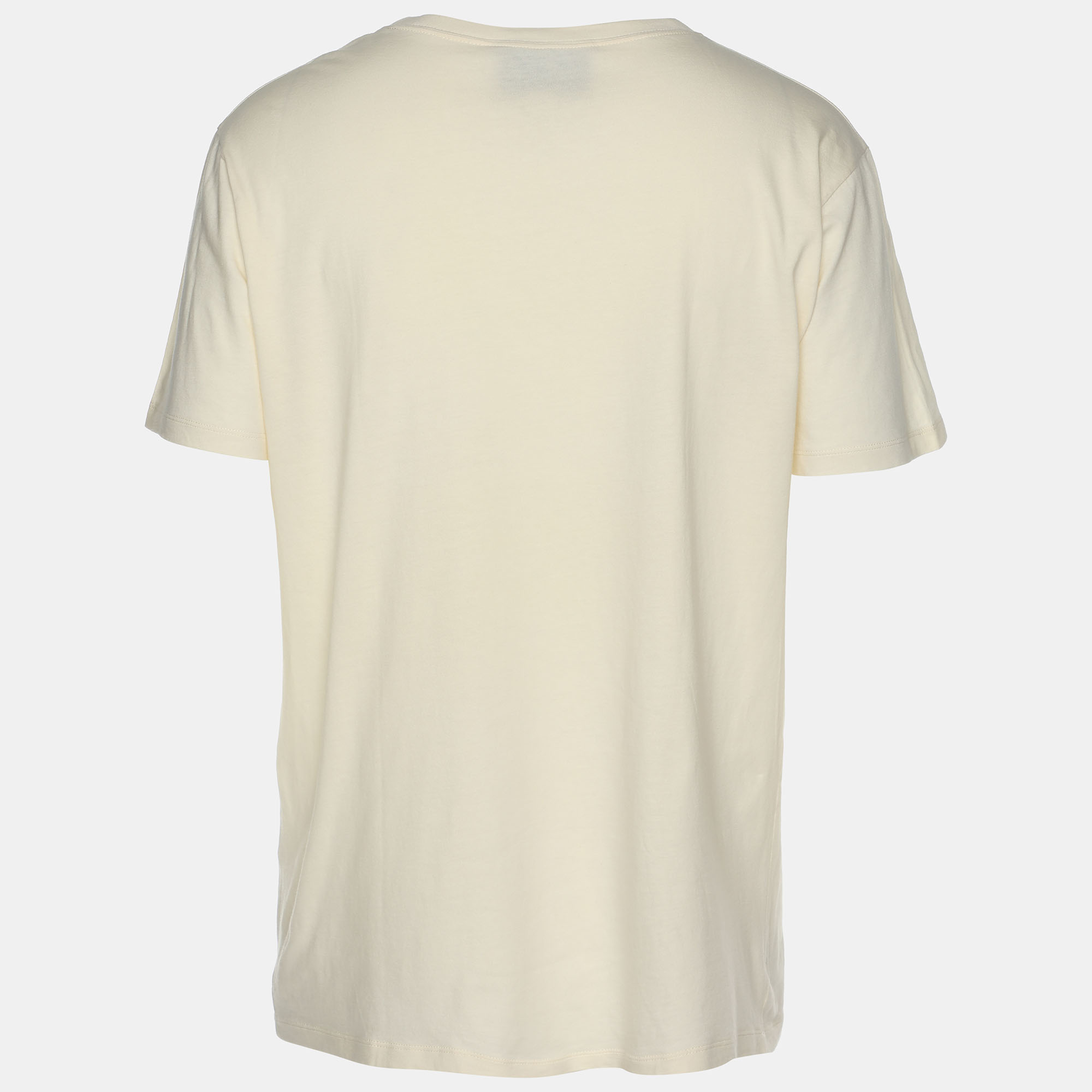 Gucci Cream Cotton Cities Graphic T-Shirt M