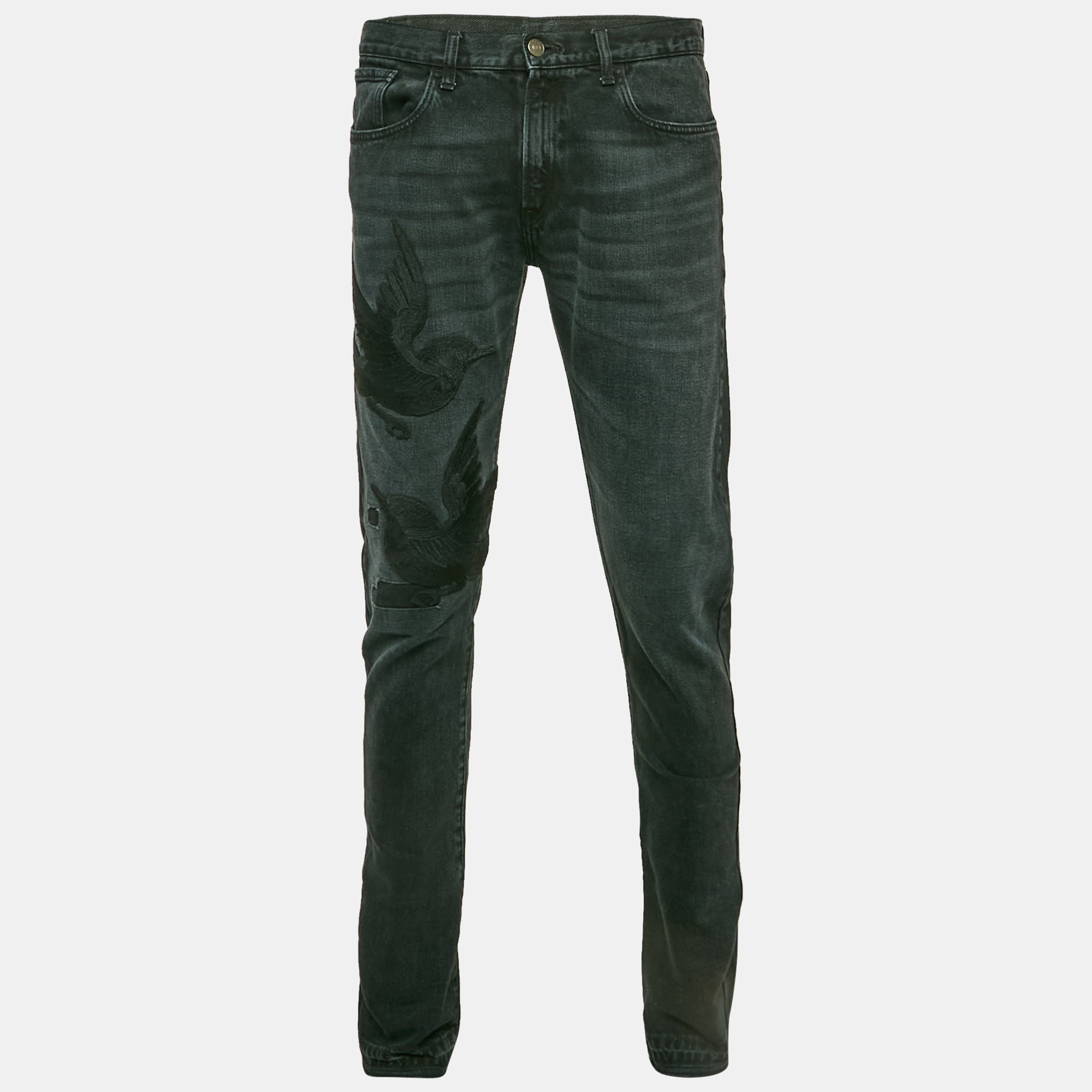 Gucci Dark Grey Washed Denim Regular Fit Denim Jeans L Waist 34"
Gucci Dark Grey Washed Denim Regular Fit Denim Jeans L Waist 34"