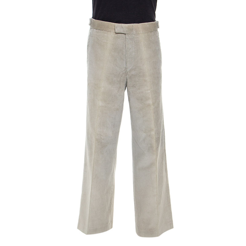Image of Gucci Beige Cotton Corduroy Trousers L