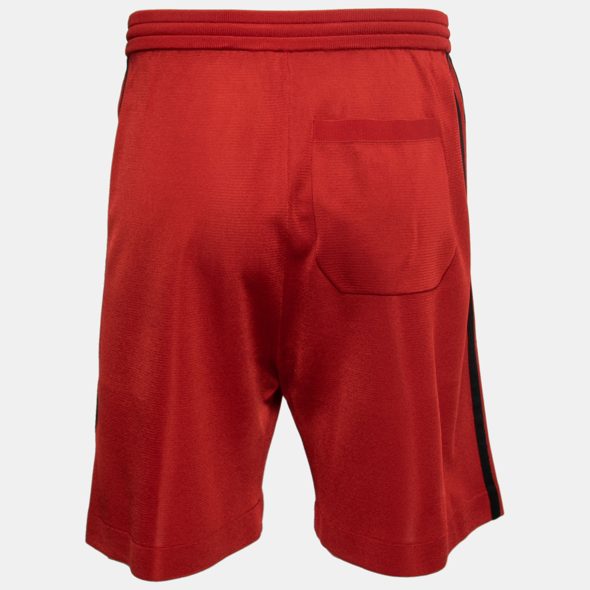 Gucci X Adidas Red GG Monogram Knit Bermuda Shorts M