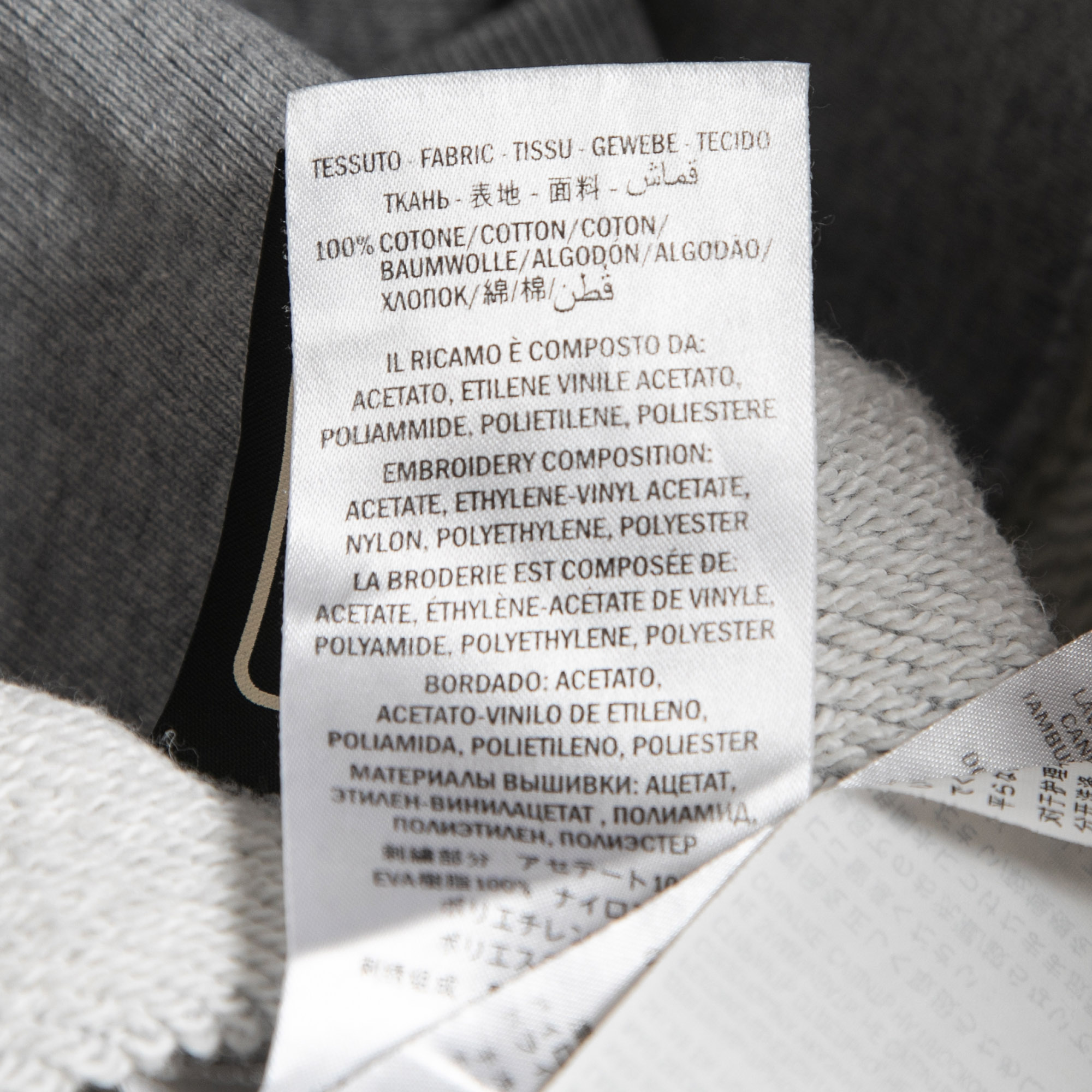 Gucci Grey Cotton LA Angels Patch Detail Sweatshirt XS