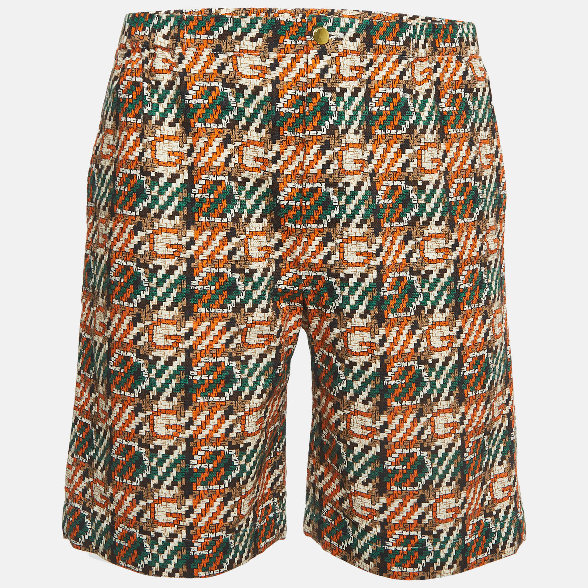 Gucci multicolor printed cotton shorts s