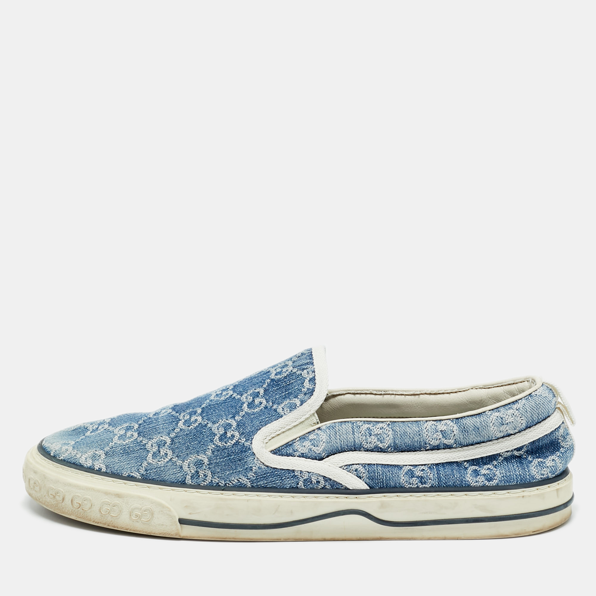 Gucci Blue GG Jacquard Denim Tennis 1977 Sneakers Size 43 
Gucci Blue GG Jacquard Denim Tennis 1977 Sneakers Size 43