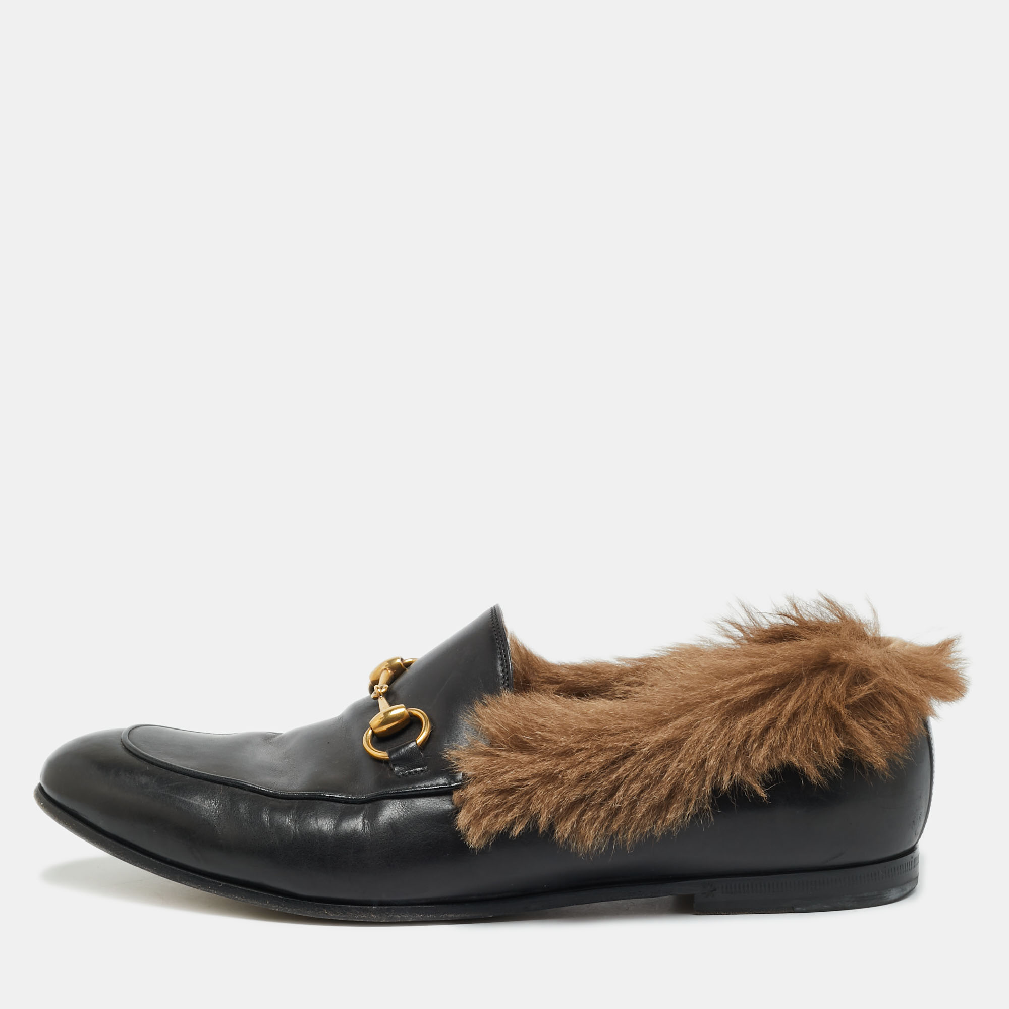 Gucci Princetown Size 42.5 Black Leather and Mink Fur Loafers
Gucci Princetown Size 42.5 Black Leather and Mink Fur Loafers
