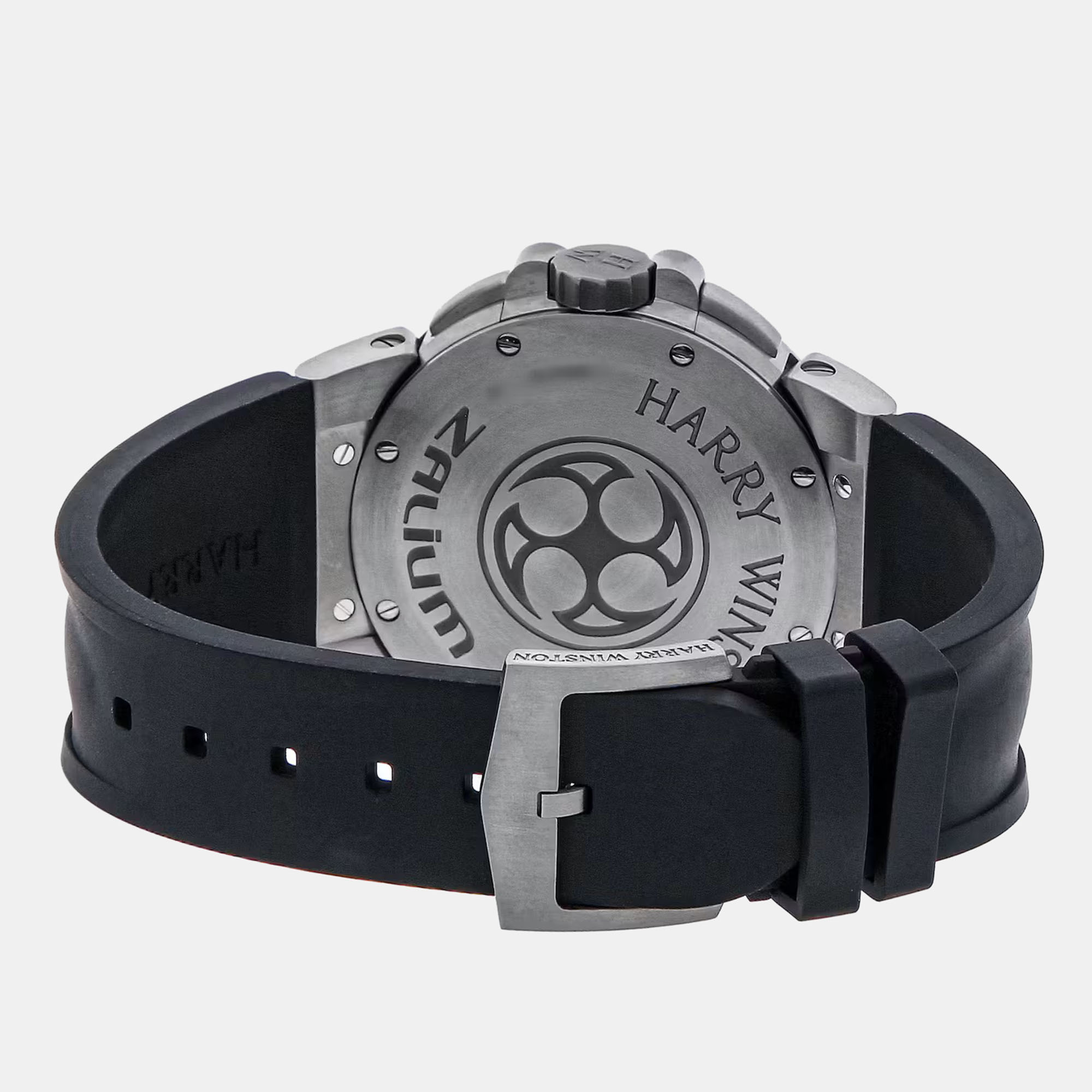 Harry Winston Black Stainless Steel Project Z4 Automatic Men's Wristwatch 44 Mm