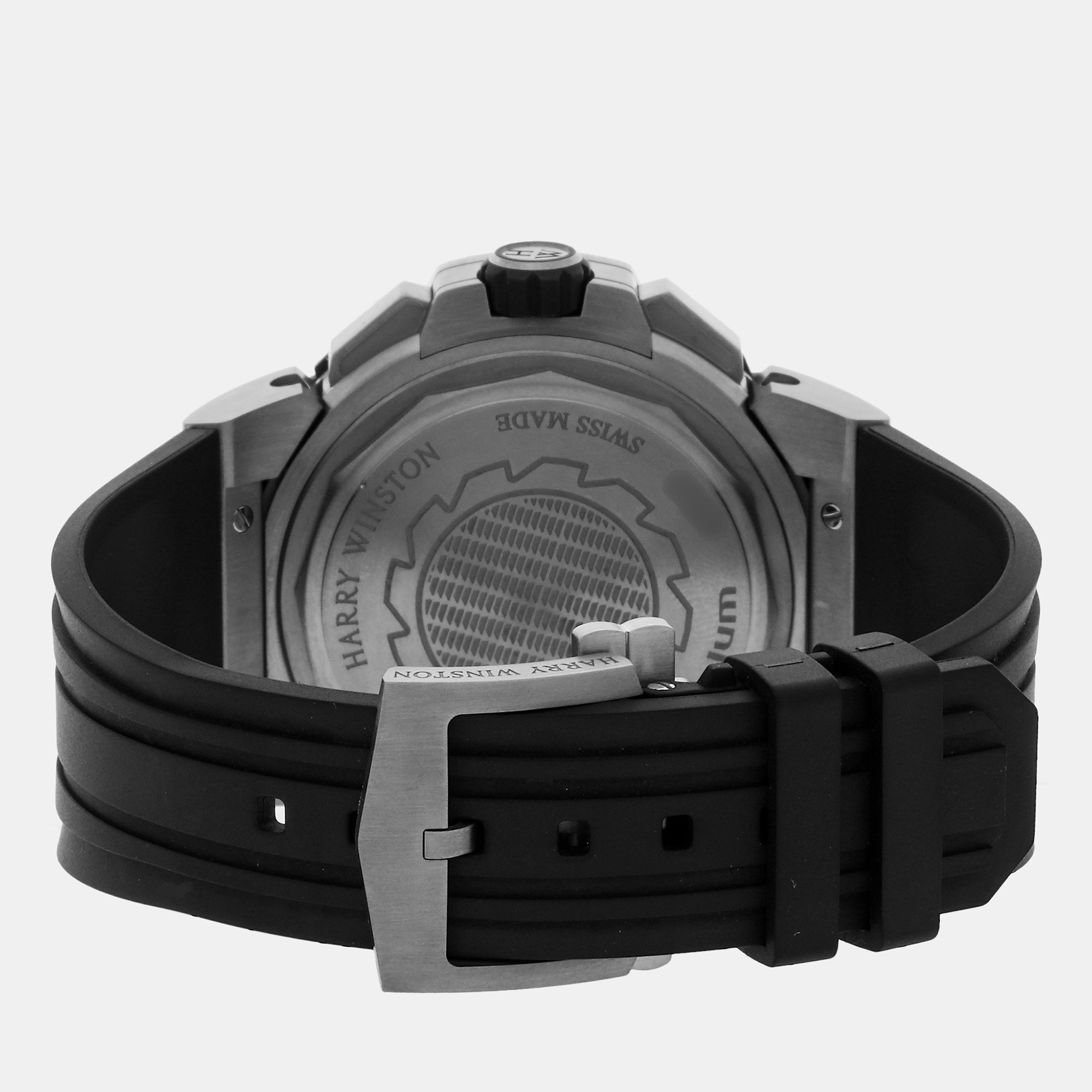 Harry Winston Black Ocean Sport 411/MCA44ZC.K Automatic Men's Wristwatch 44 Mm