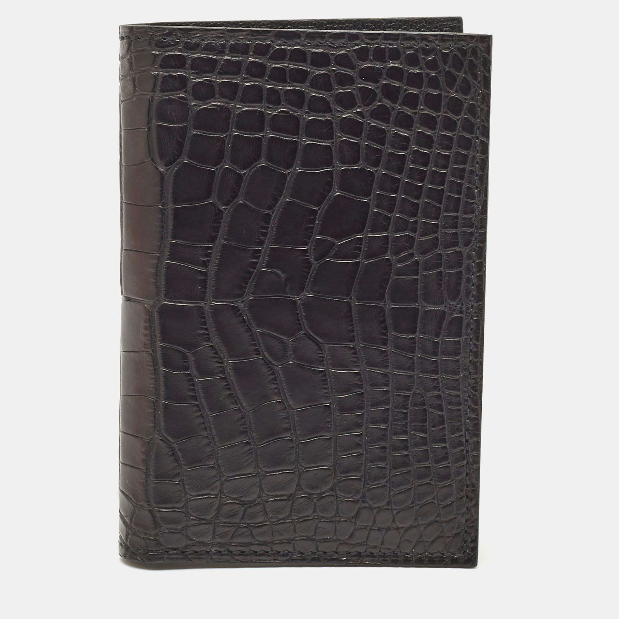 Hermès Noir Alligator Mississippiensis MC² Euclide Card Holder, Black
Hermès Noir Alligator Mississippiensis MC² Euclide Card Holder, Black