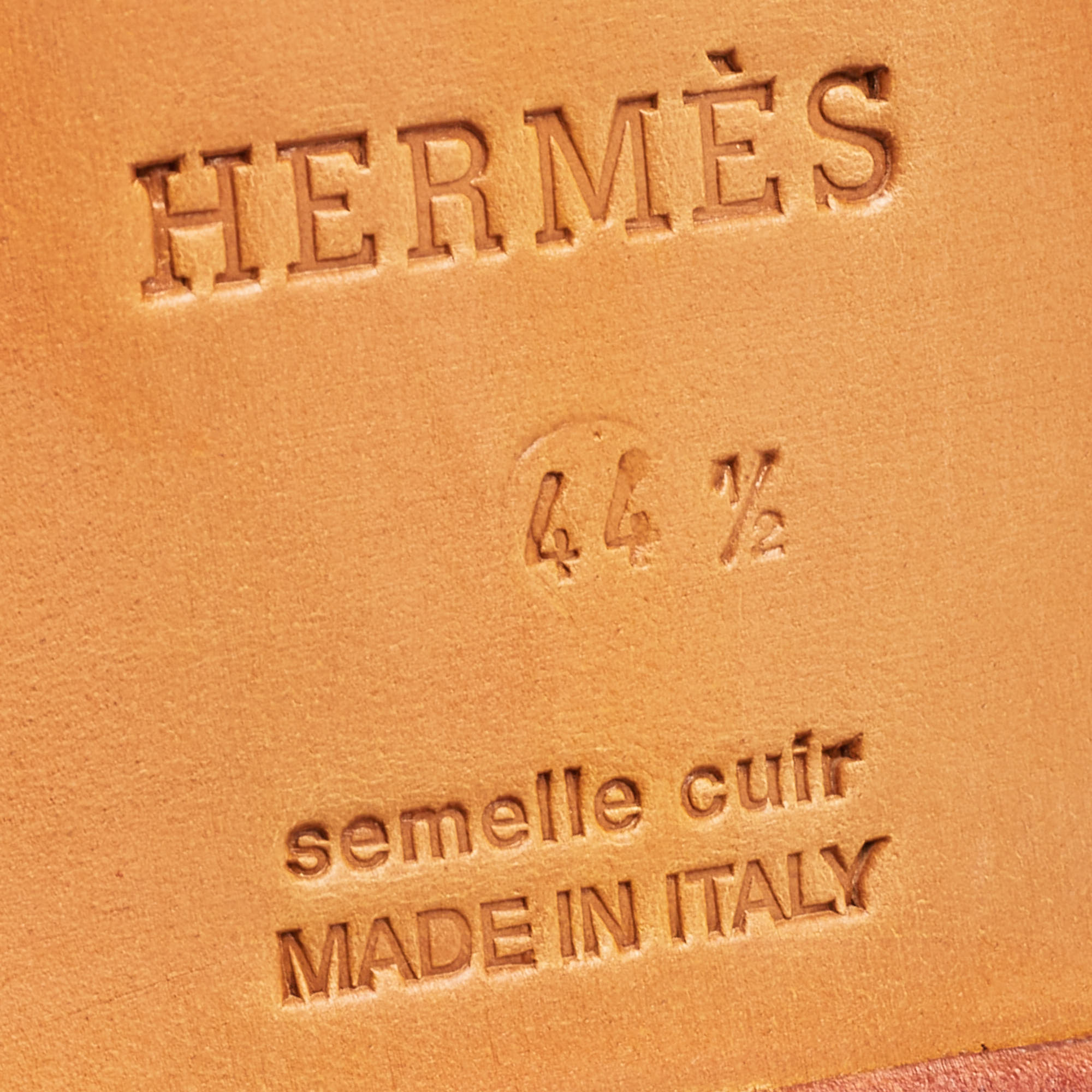 Hermes Brown Leather Kent Derby Size 44.5