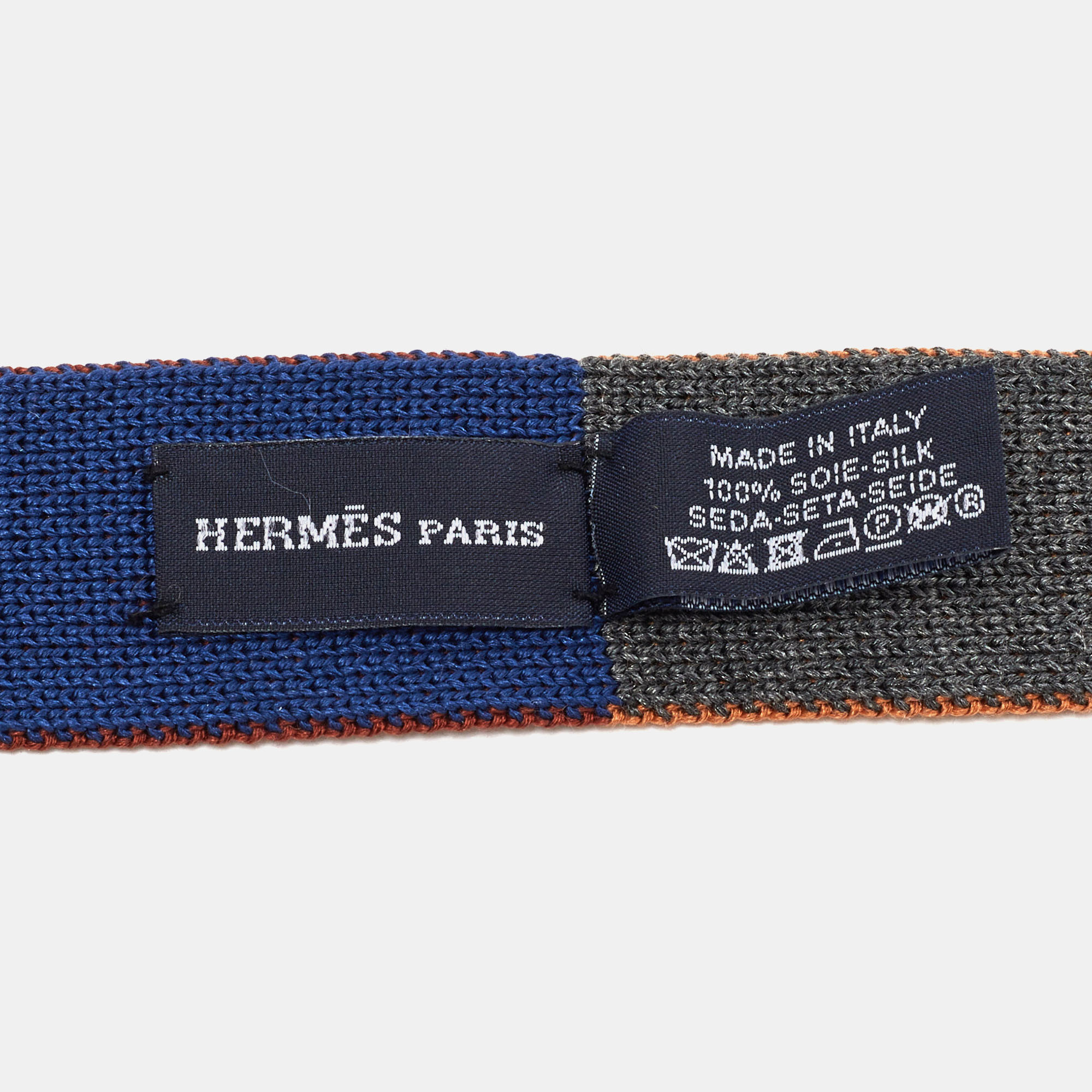 Hermes Multicolor Silk Knit 4 Temps Tie