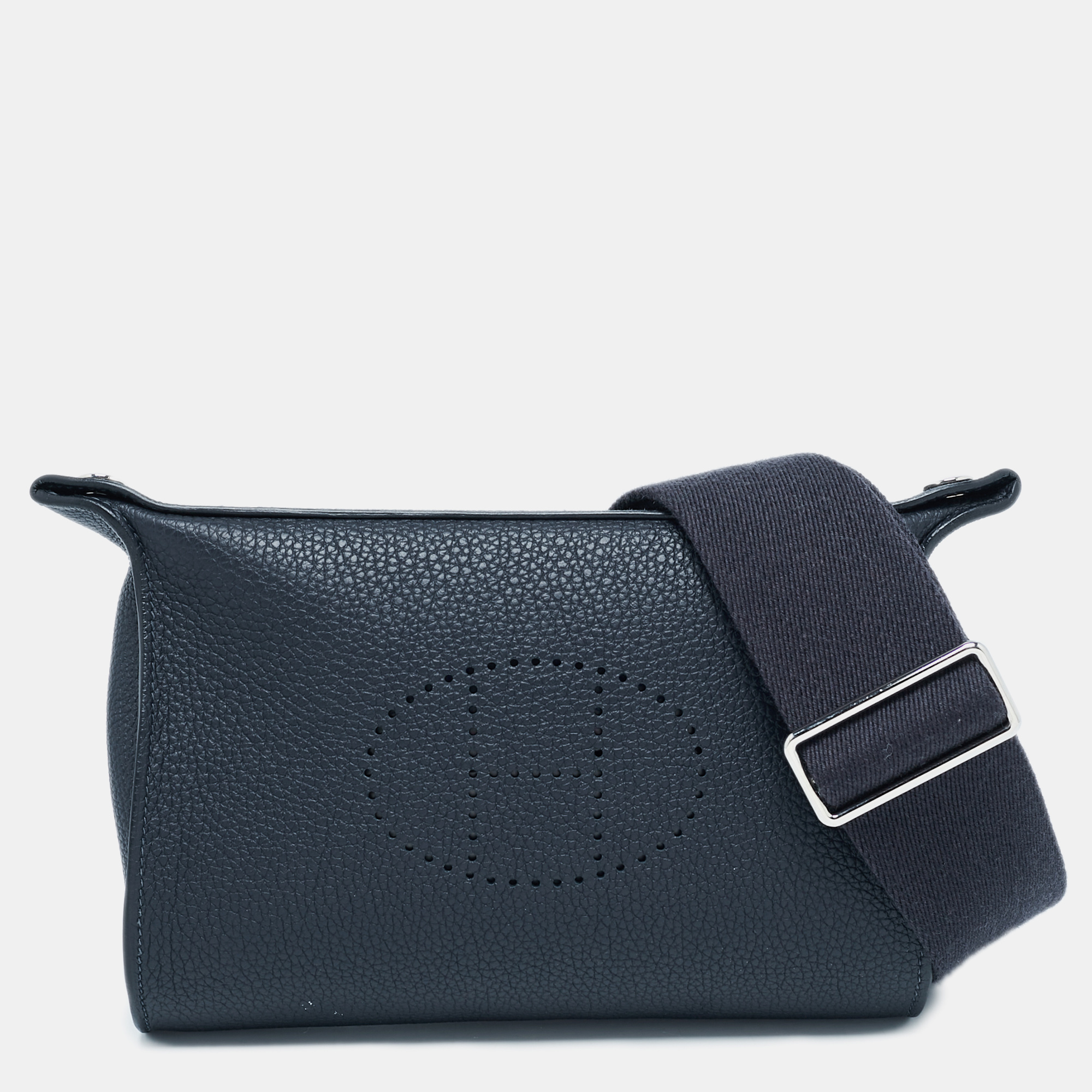 Hermes Bleu Indigo Togo Leather Videpoches Bag