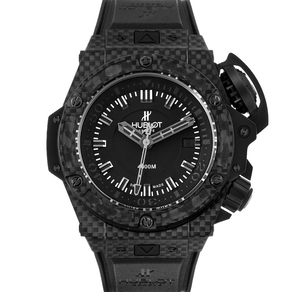 Hublot Black Carbon Fiber Titanium Big Bang King Power Oceanographic 731.QX Men's Wristwatch 48 MM