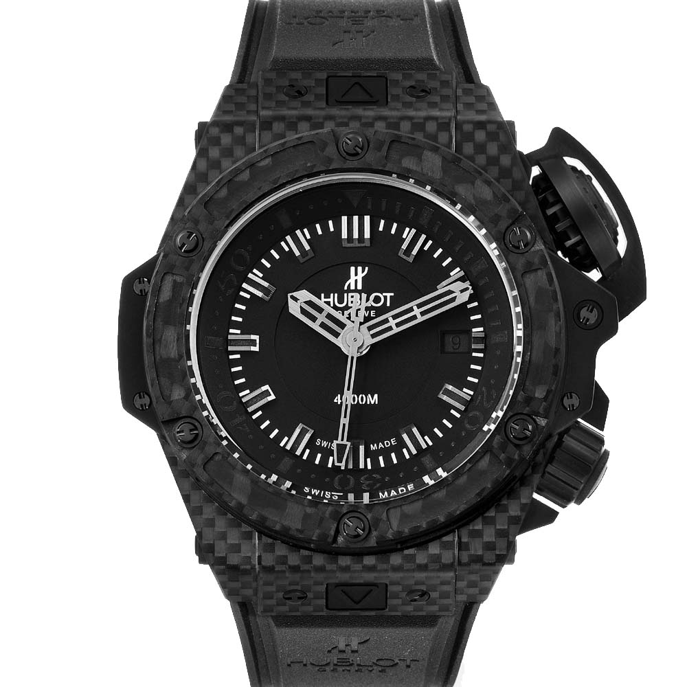 Hublot Black Carbon Fibre Titanium Big Bang King Power Oceanographic 731.QX Men's Wristwatch 48MM